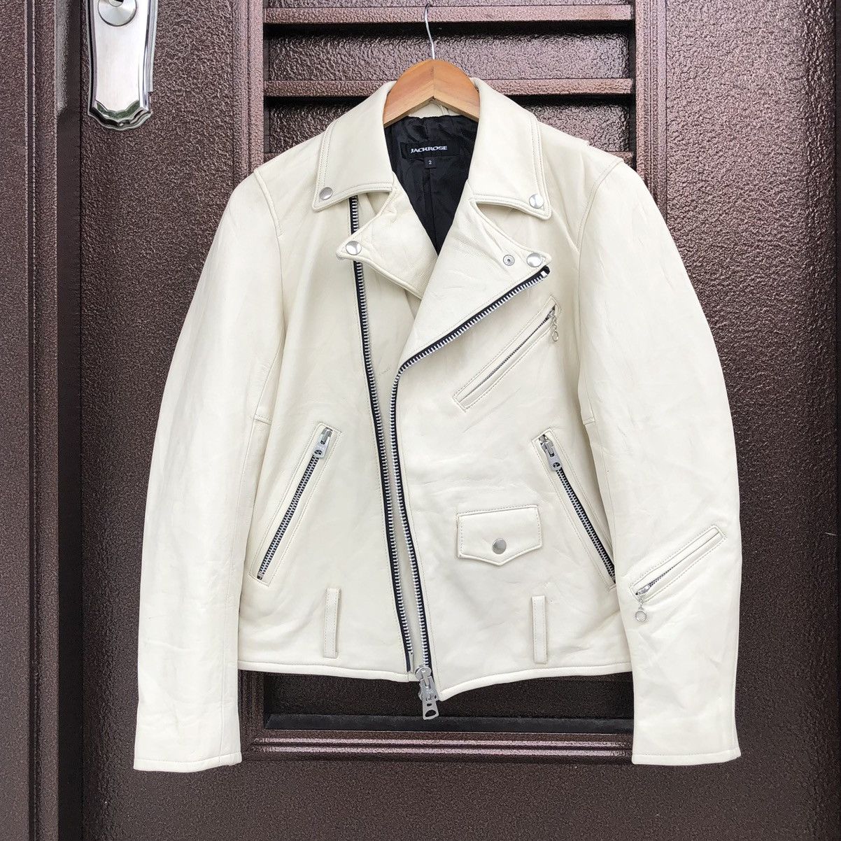 JACKROSE Jackrose Sheepskin Leather Rider's Jacket Size US S / EU 44-46 / 1 - 1 Thumbnail