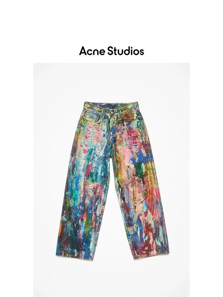 Acne Studios acne studios size：32Colored oil painting jeans 2506-Nextarr Size 22" - 1 Thumbnail