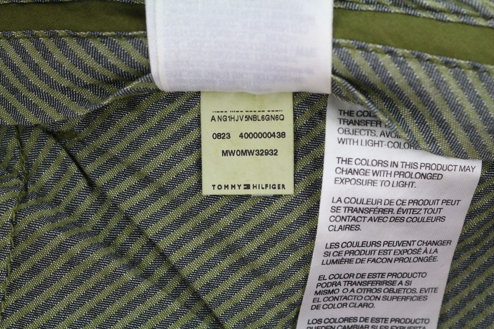 Tommy Hilfiger DENTON CHINO STRETCH W38/L34 Green Corduroy 85019 Size US 38 / EU 54 - 10 Thumbnail