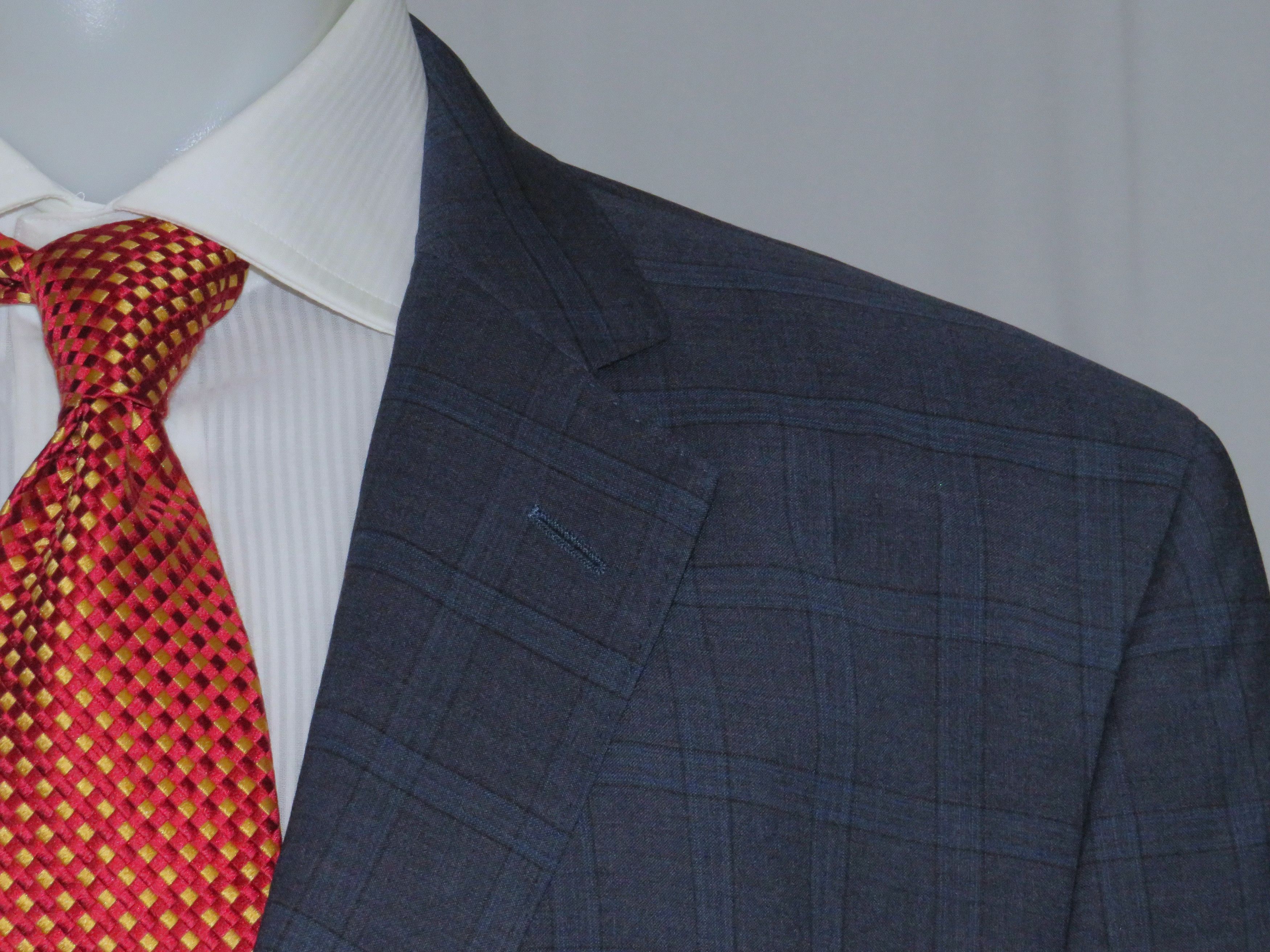 Brooks Brothers 1818 Traditional Reda Blue Plaid Two Button Suit 48R NWT Size 48R - 7 Thumbnail