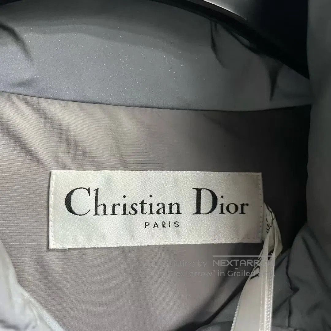 Dior Dior Gray Striped Hooded Down Jacket. Size US M / EU 48-50 / 2 - 3 Thumbnail