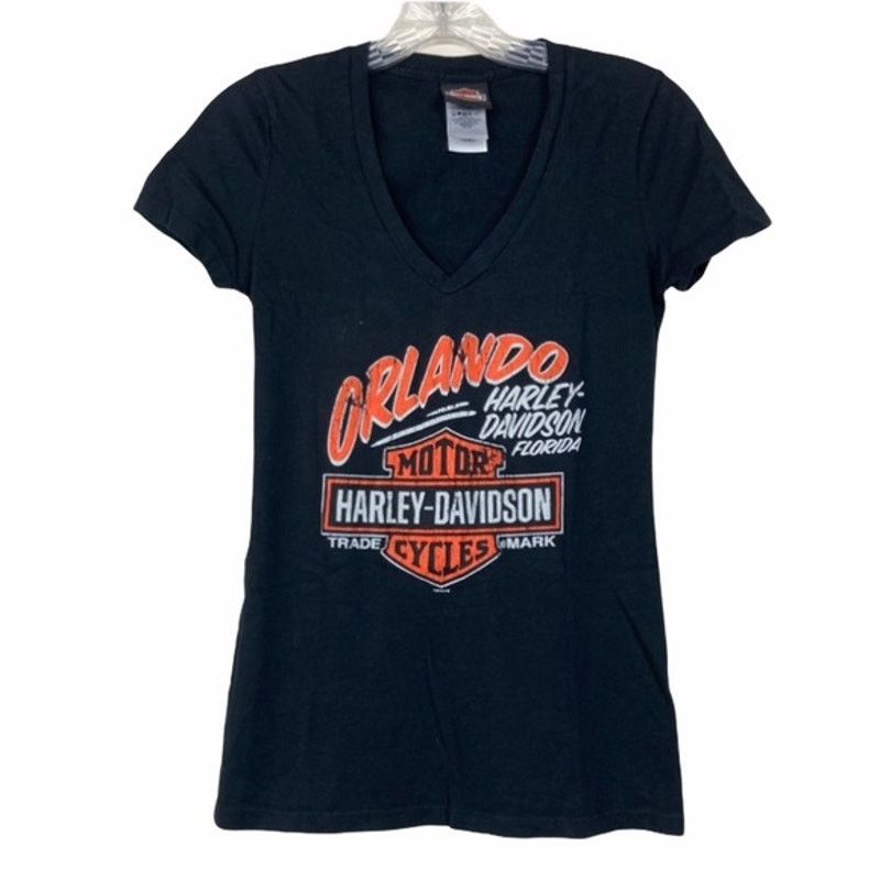 Harley Davidson Harley Davidson Orlando Florida V-Neck T-Shirt Size US XS / EU 42 / 0 - 7 Thumbnail
