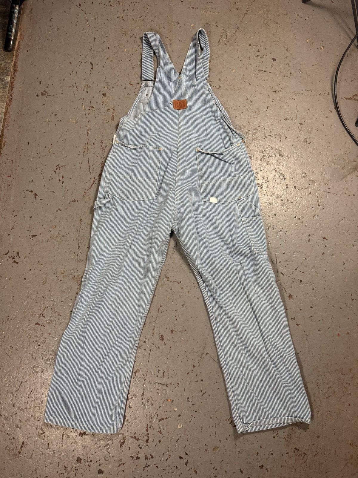 Caterpillar Cat Pinstripe Overalls Size US 38 / EU 54 - 8 Thumbnail