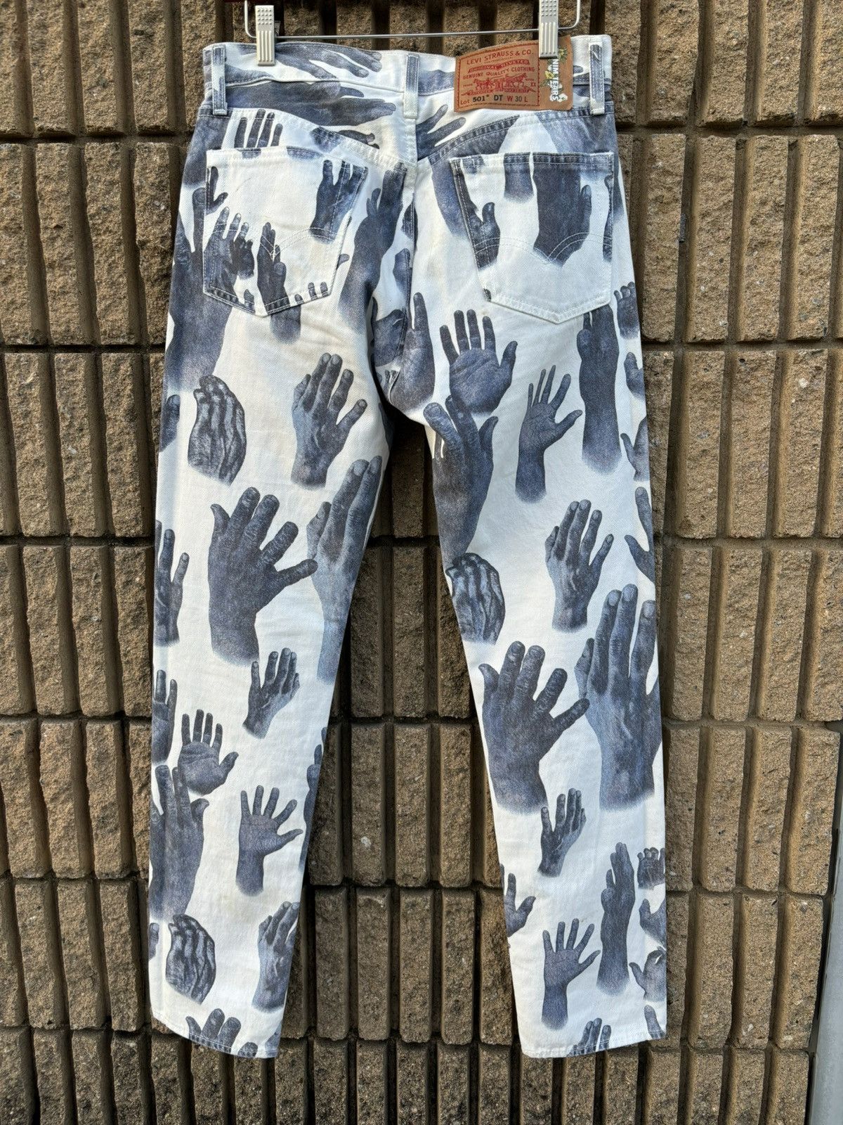 DENIM TEARS Denim Tears indigo hands white jeans Size US 30 / EU 46 - 2 Thumbnail