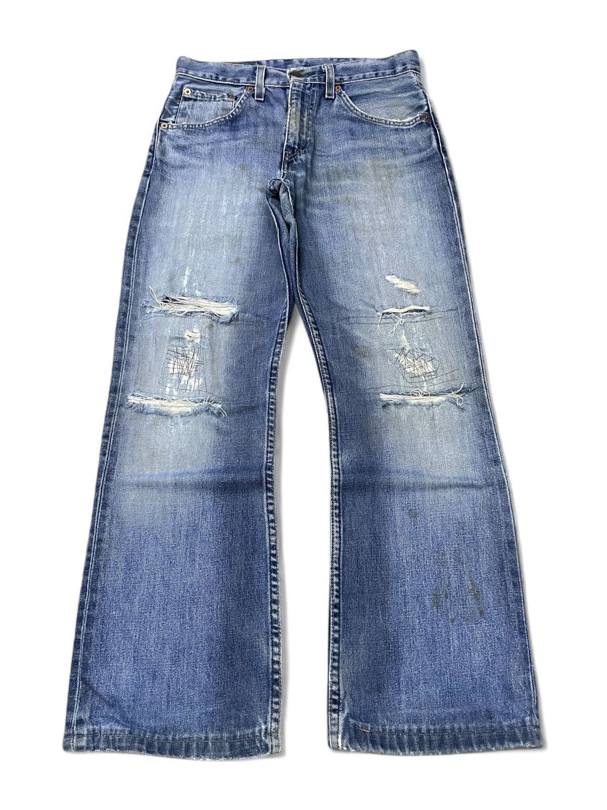 Levi's Vintage Levis 507 Flared Bootcut Distressed Jeans Size US 28 / EU 44 - 1 Thumbnail