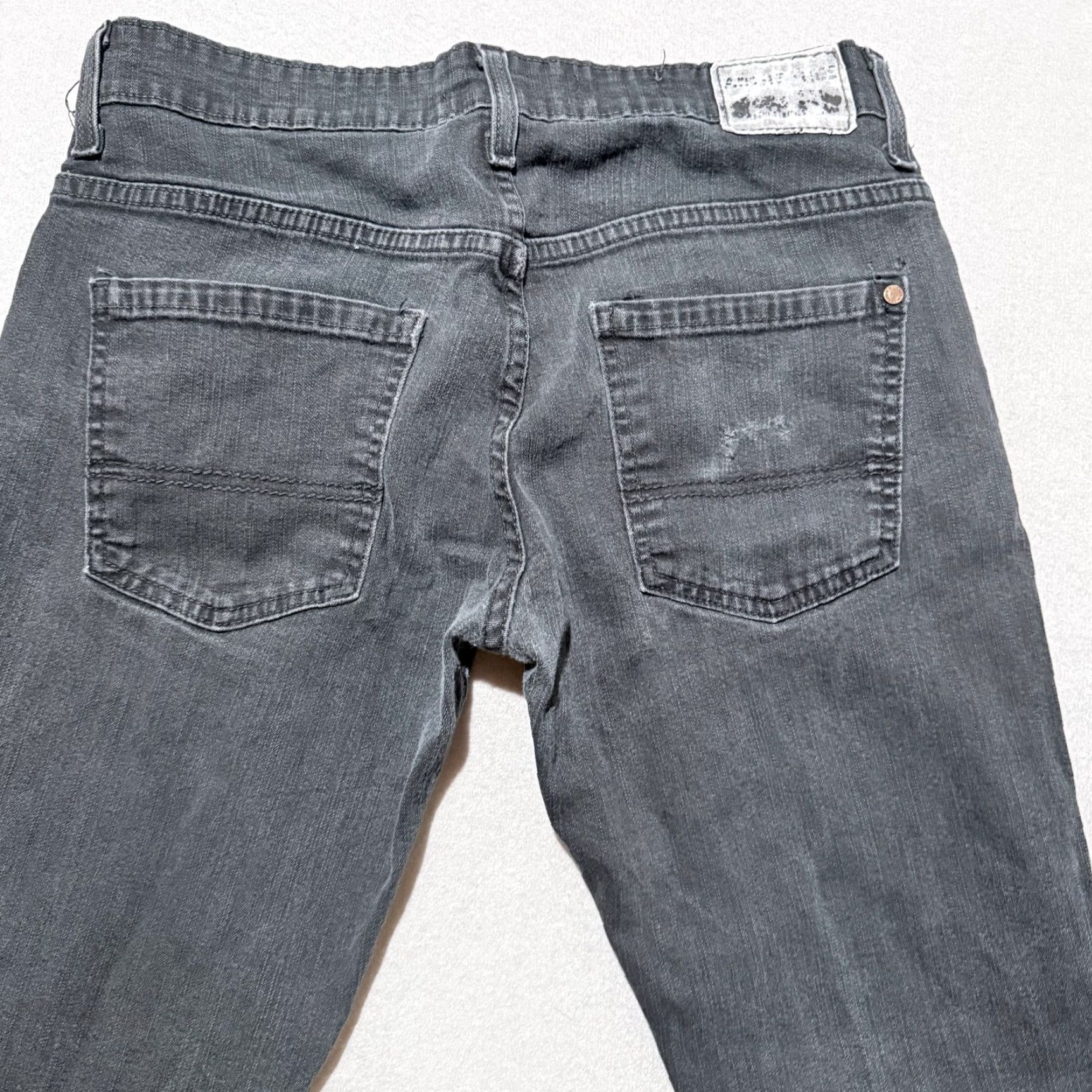 Vintage Signature by Levi Strauss Jeans Mens Black Denim Low Rise Stretch Skinny - 34x30 XS? Size US 34 / EU 50 - 4 Thumbnail