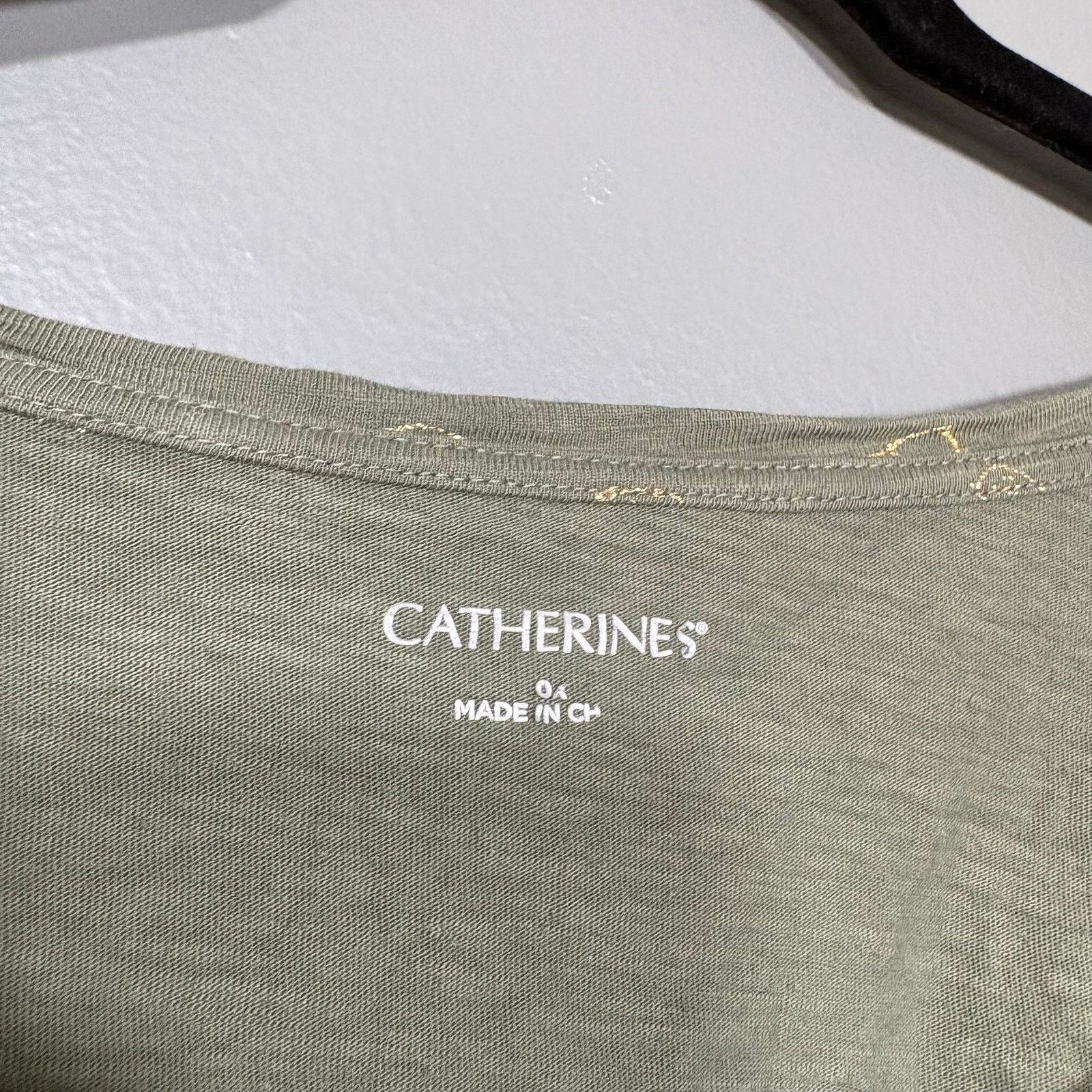 Other Catherines Army Green & Gold Glasses Novelty T-Shirt Size XL / US 12-14 / IT 48-50 - 4 Thumbnail