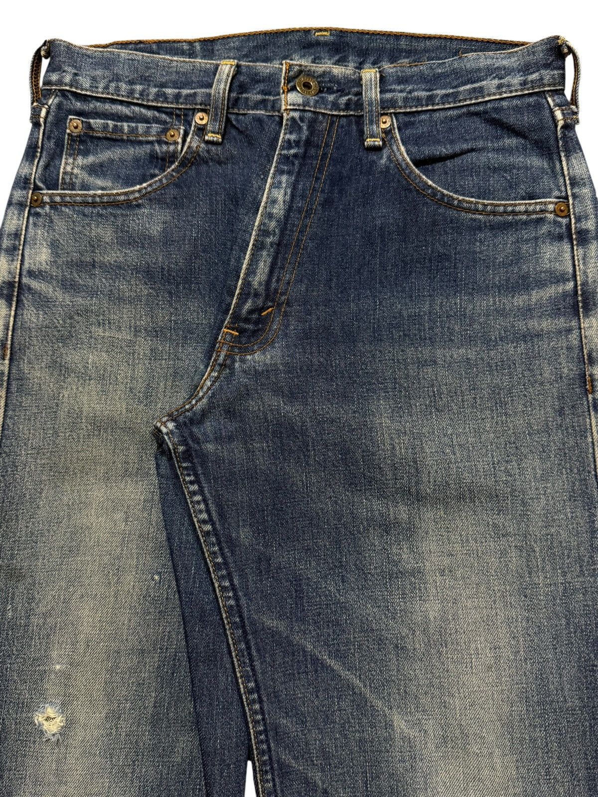 Levi's Vintage 90s Levis 503 Faded Wash Distress Relaxed Wide Leg Size US 30 / EU 46 - 3 Thumbnail