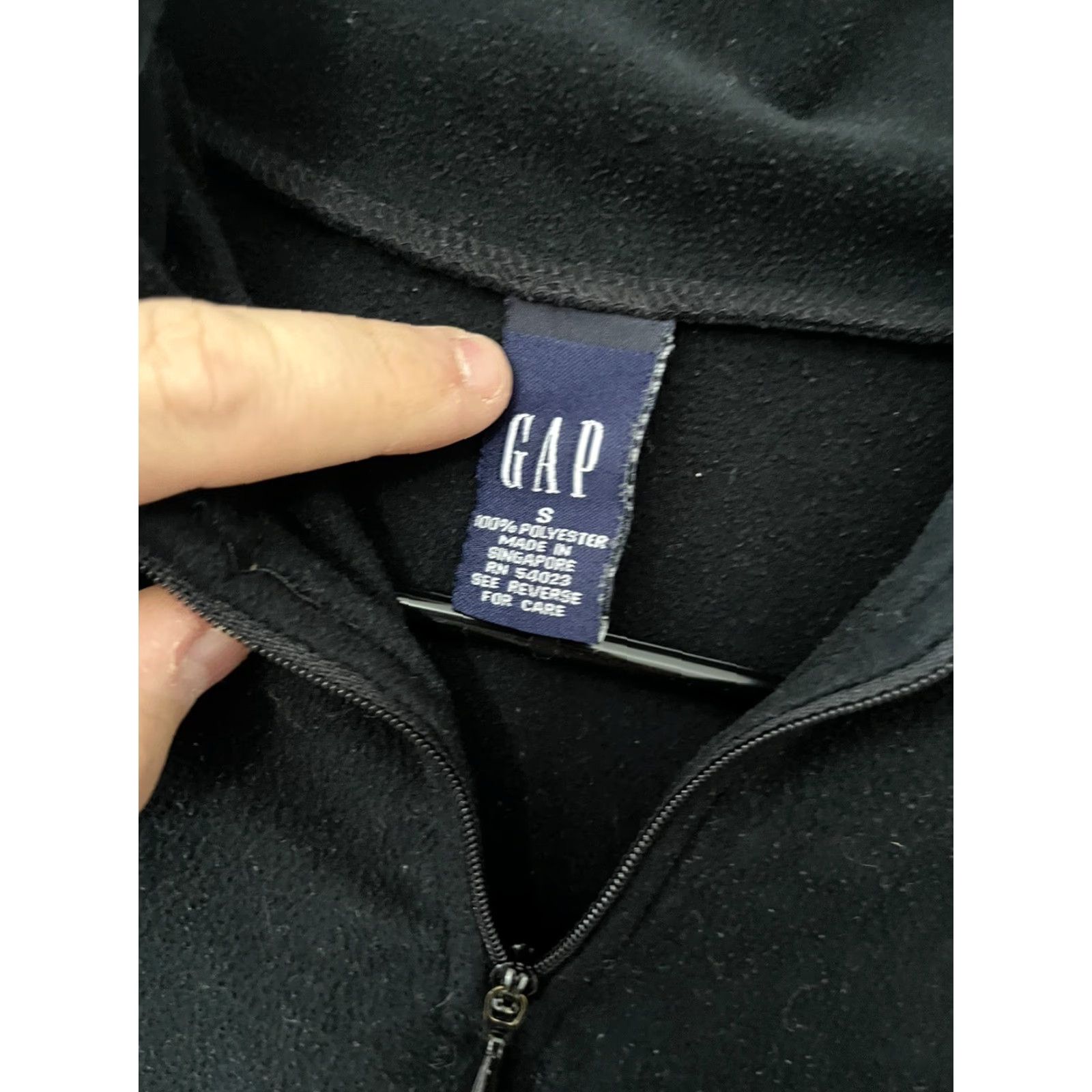 Gap Gap Sweater Womens S Pullover Long Sleeve 1/4 Zip Black Ladies Casual Size S / US 4 / IT 40 - 2 Thumbnail