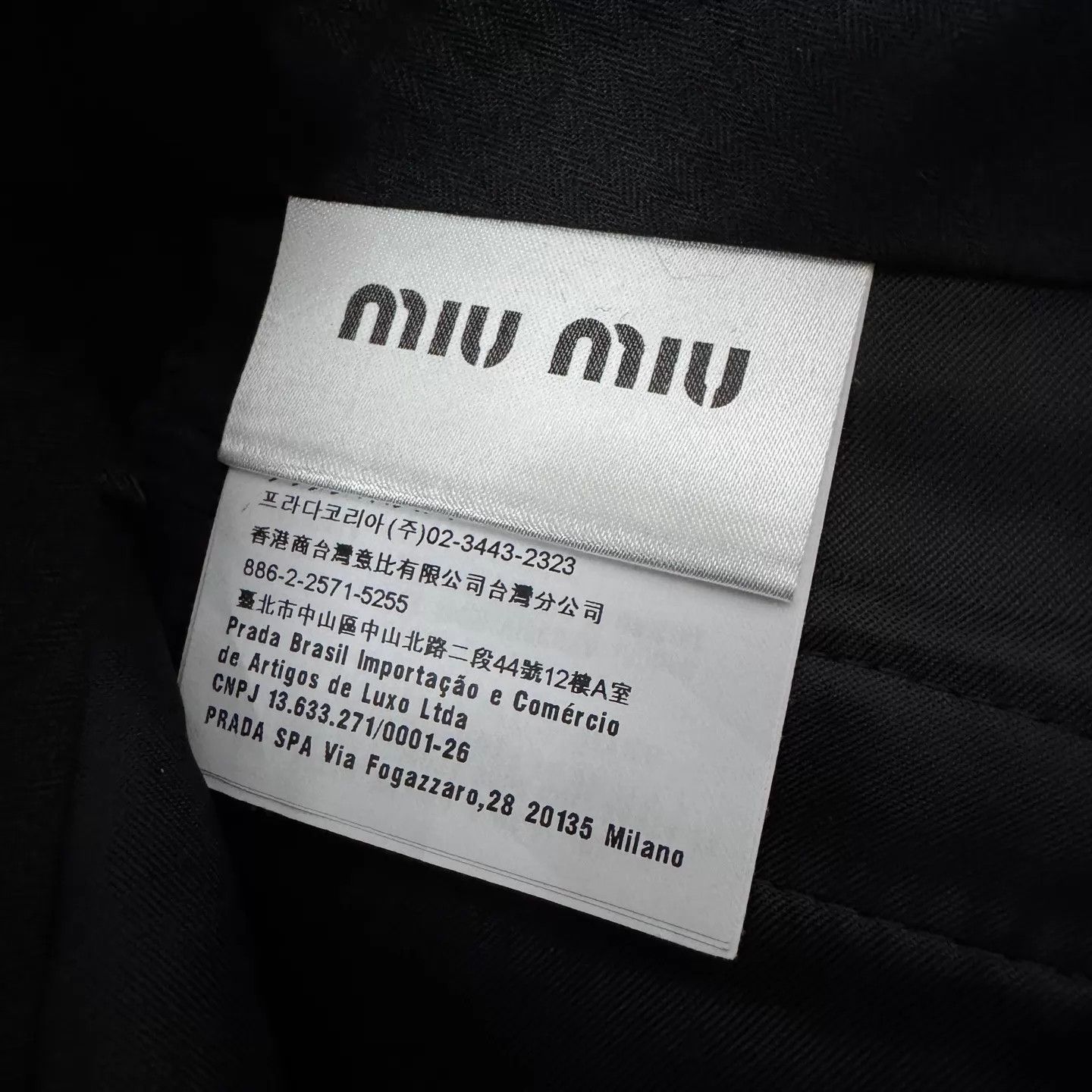 Miu Miu MIU MIU black yellow side stripe flared cropped pants Size 28" / US 6 / IT 42 - 6 Thumbnail