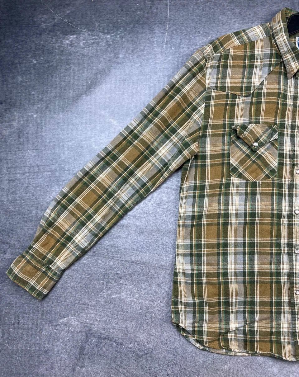 Levi's Vintage Clothing VINTAGE LEVIS Western Wear flannel shirt size Large Size US L / EU 52-54 / 3 - 2 Thumbnail