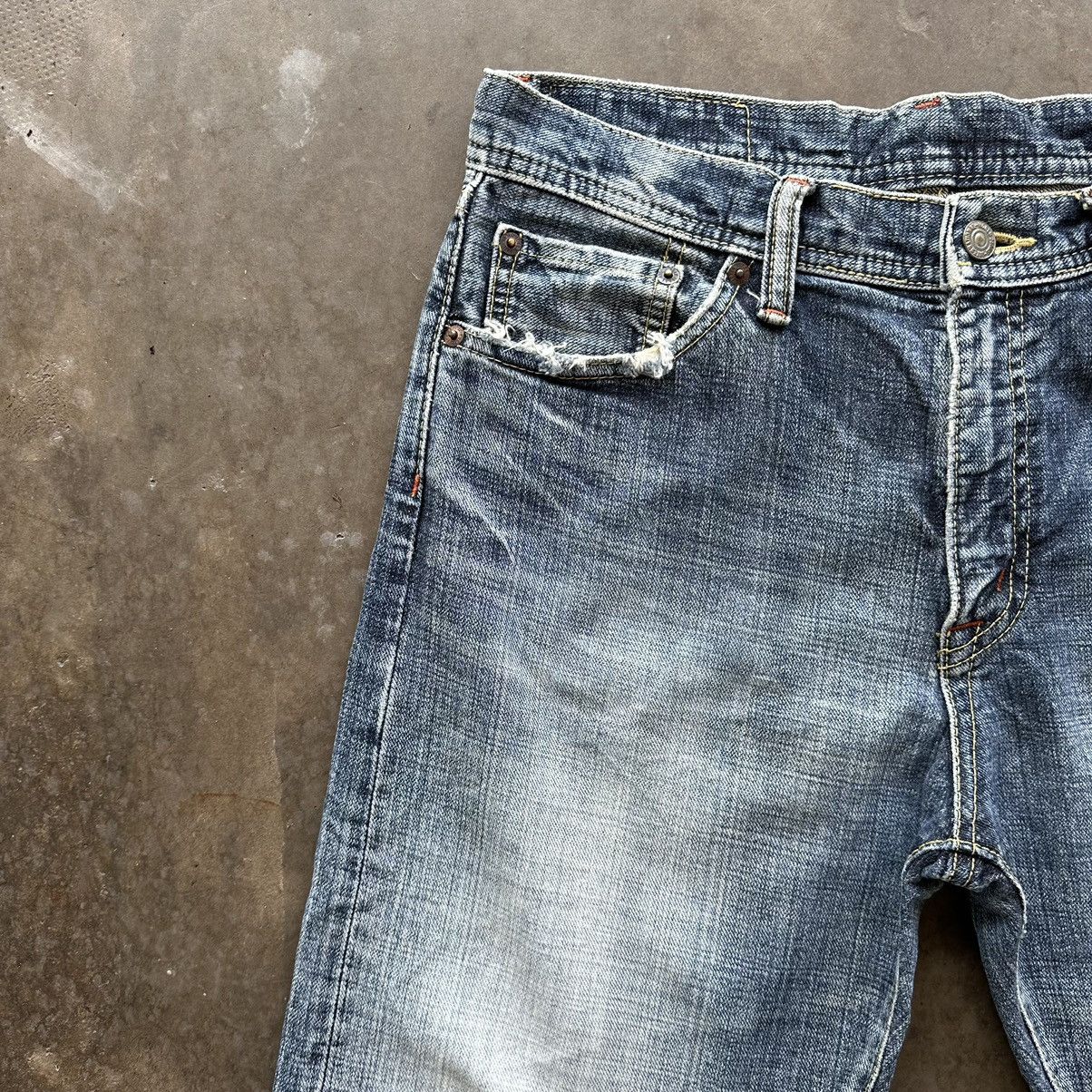Japanese Brand Vintage GLHEART Distressed Faded Denim Jean Pant W30 Size US 30 / EU 46 - 4 Thumbnail