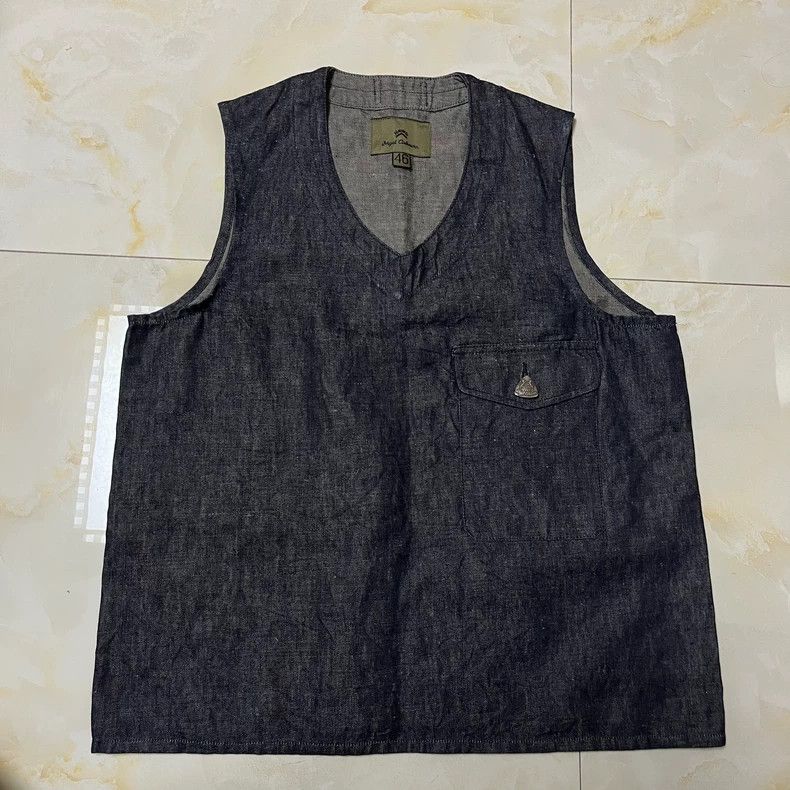 Nigel Cabourn Nigel Cabourn Cotton Linen Sleeveless Vest - dmc Size US S / EU 44-46 / 1 - 1 Thumbnail