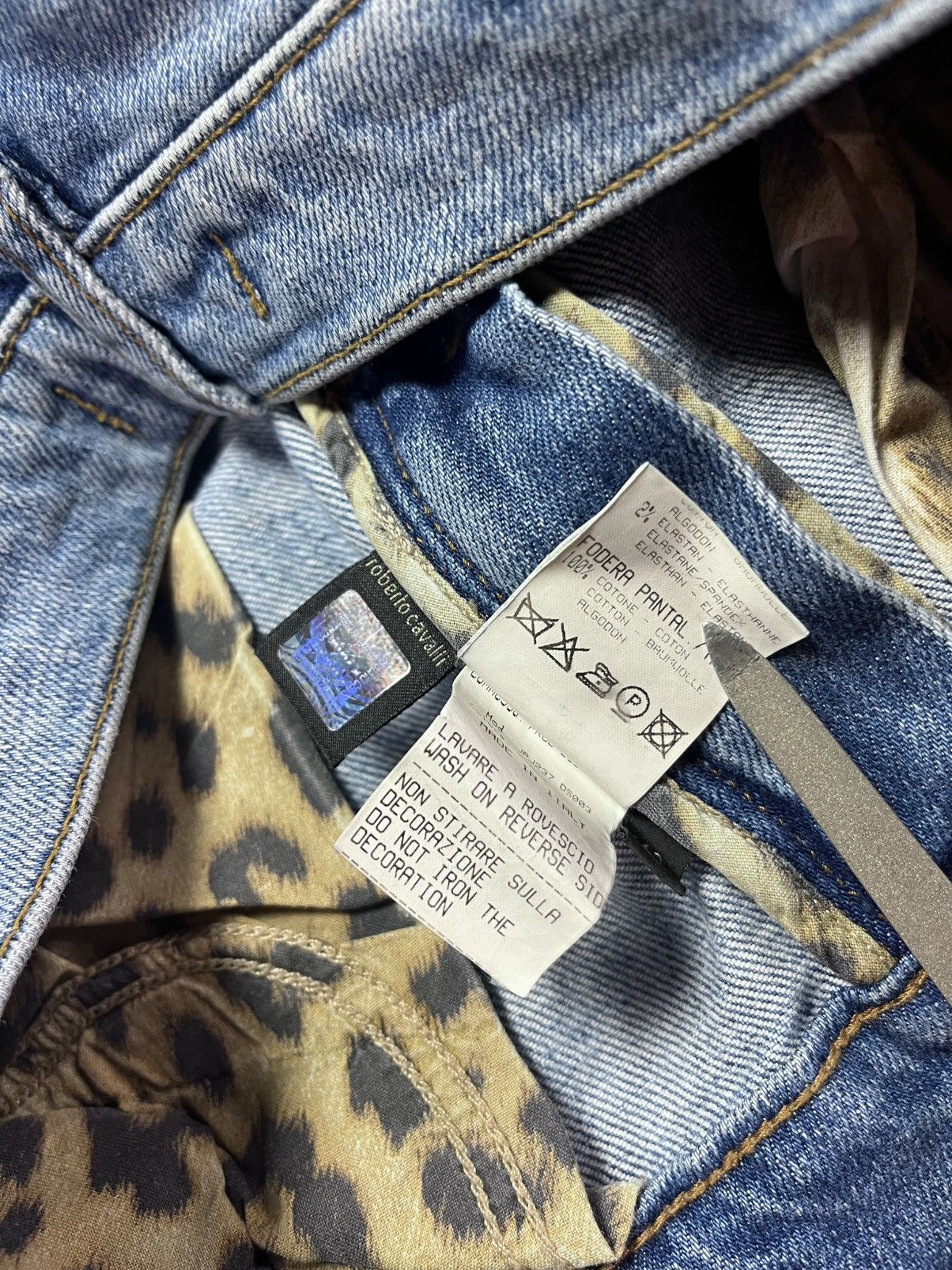 Roberto Cavalli Roberto Cavalli Rattlesnake Y2K Denim Jeans 38 M Size 28" / US 6 / IT 42 - 9 Thumbnail
