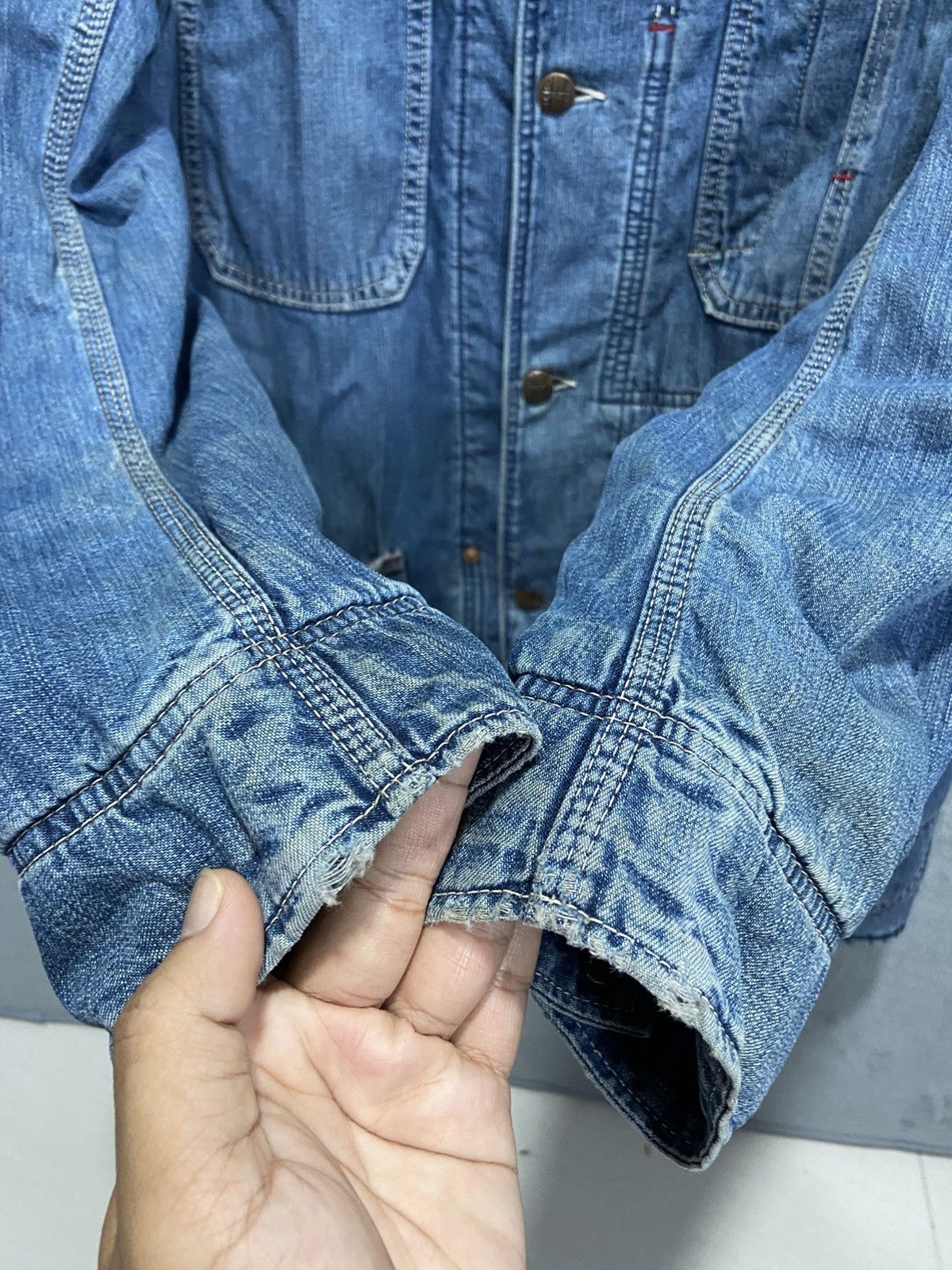 Blue Blue Japan Vintage Blue Blue Japan Arigato Denim Jacket Size US L / EU 52-54 / 3 - 5 Thumbnail