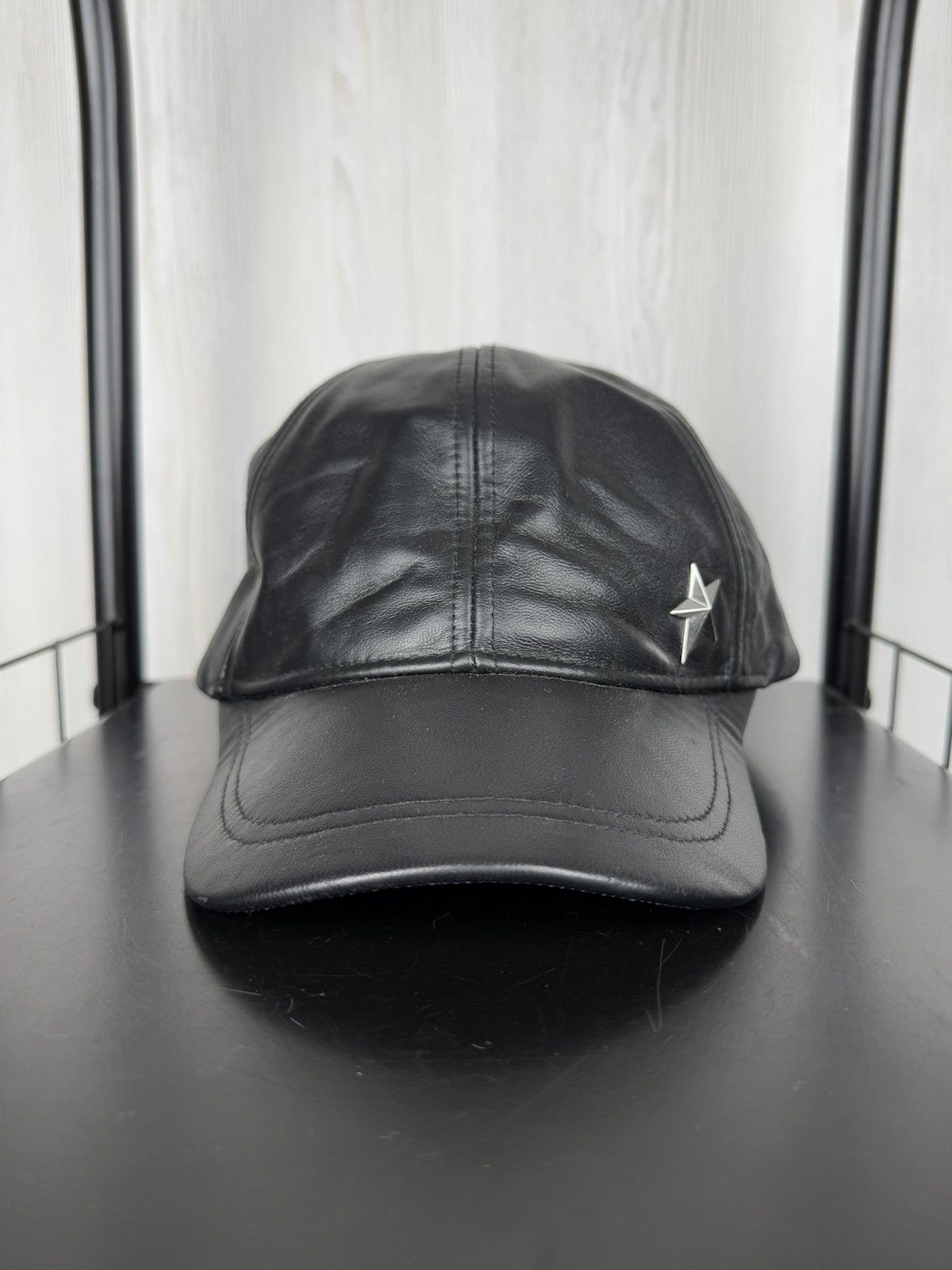 Mugler mugler x h&m leather baseball cap METAL STAR STUDDED RARE XL Size ONE SIZE - 2 Thumbnail