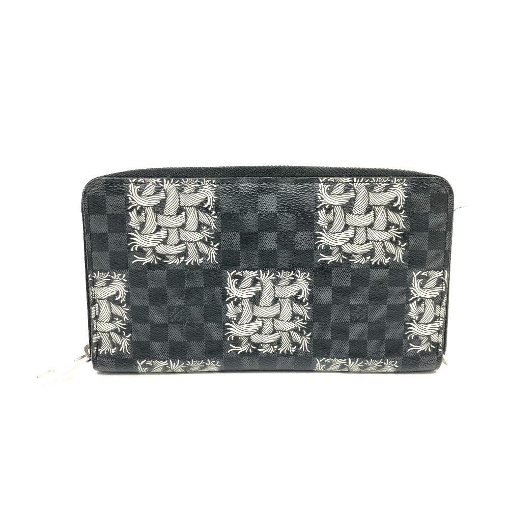 Louis Vuitton Louis Vuitton N61214 Graphite Christpher Nemis Zippy Organizer Long Wallet Damier Canvas Men Black Size ONE SIZE - 1 Thumbnail