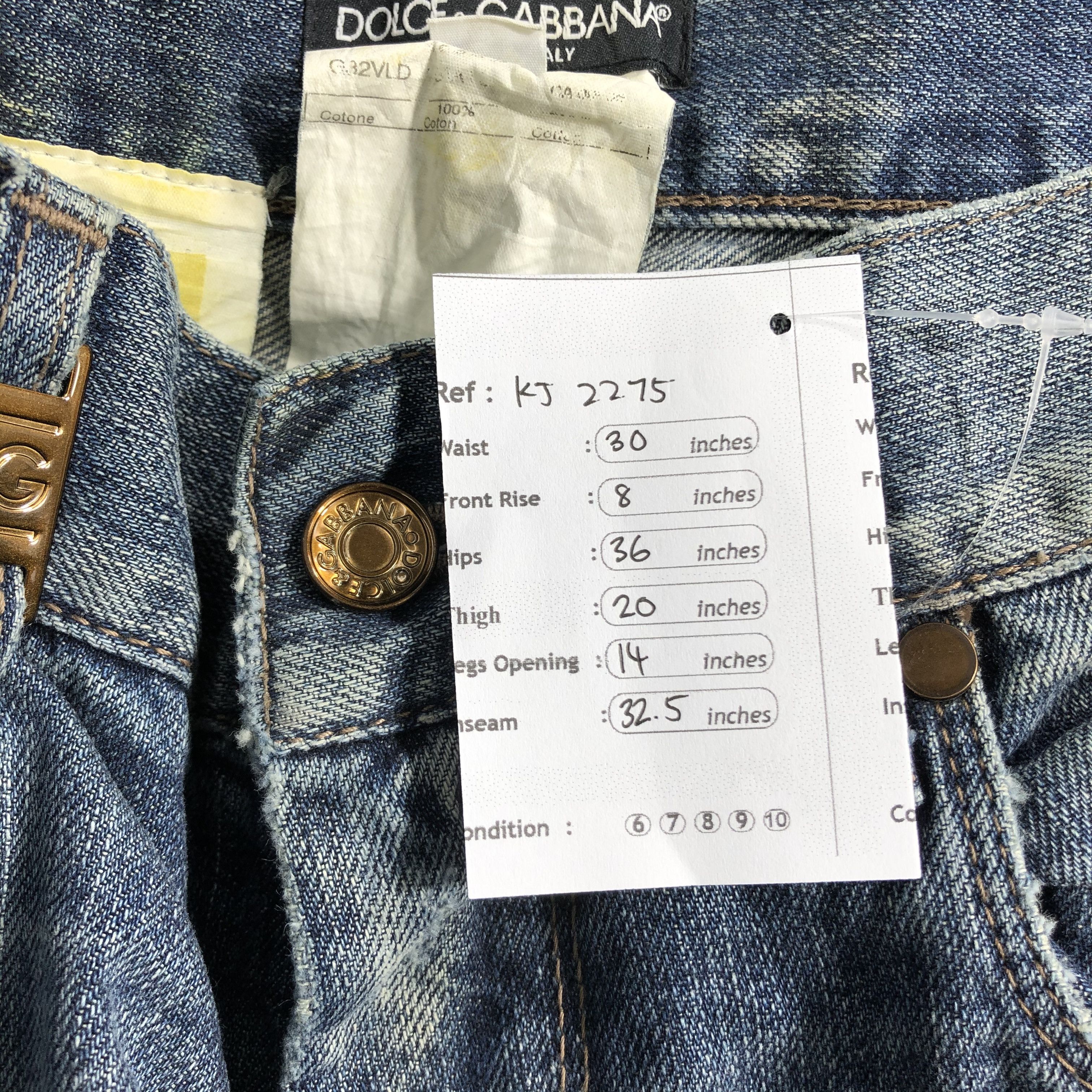 Dolce & Gabbana Dolce & Gabbana Jeans Ripped Denim KJ2275 Size US 28 / EU 44 - 10 Thumbnail