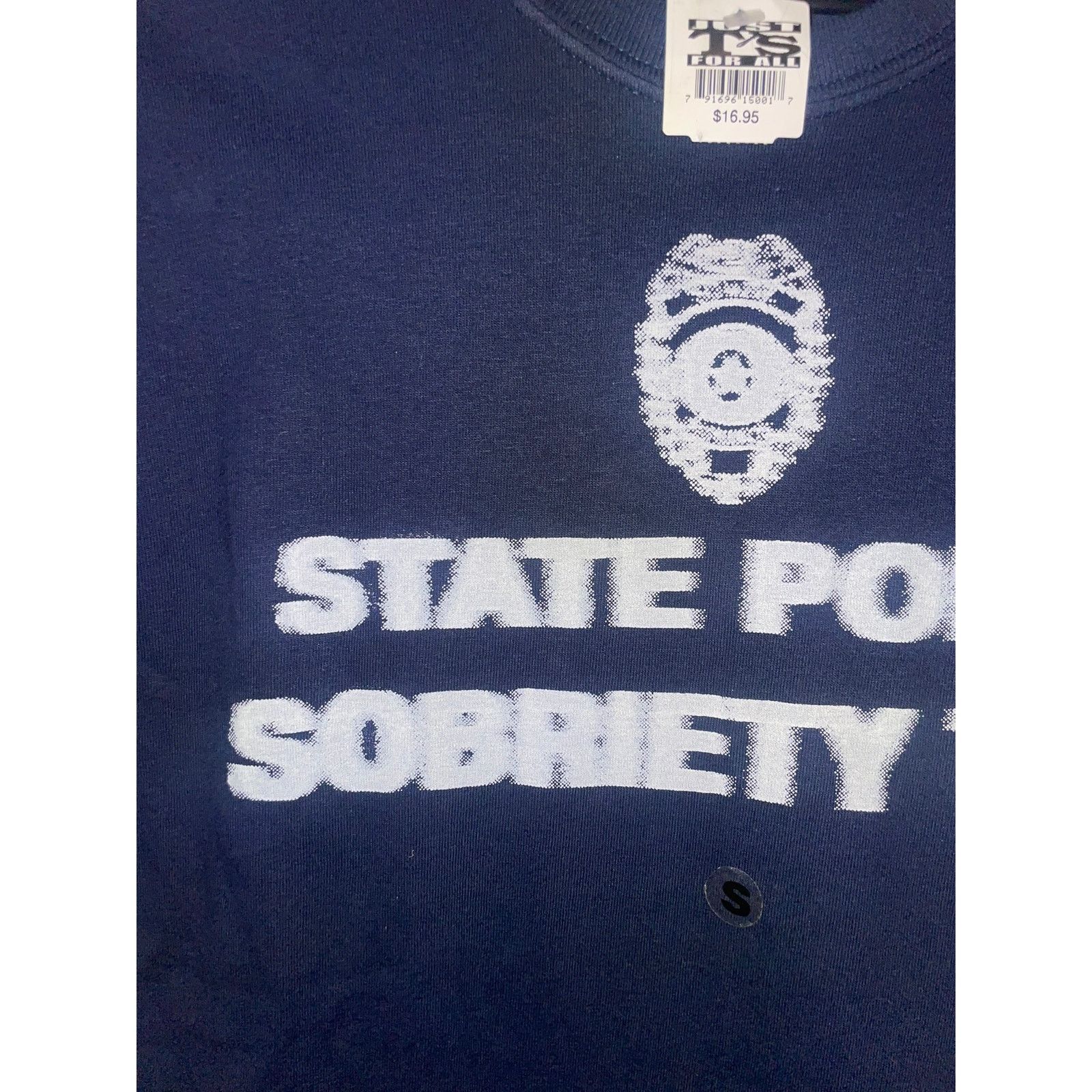 Gildan Vintage State Police Sobriety Test Shirt Humor Joke Tee S Size US S / EU 44-46 / 1 - 3 Thumbnail