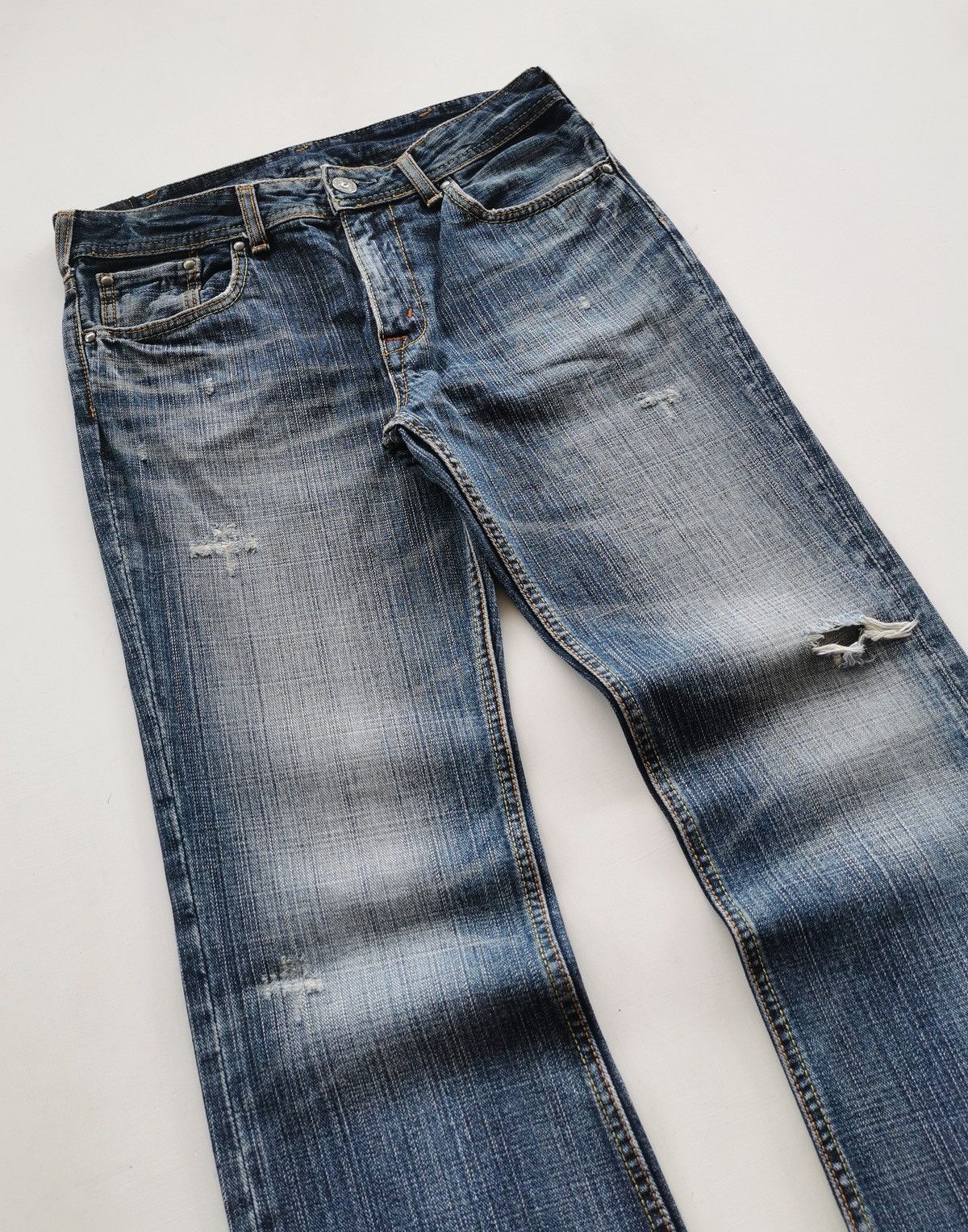 Japanese Brand Bootcut Denim Craft Japan Jeans Size US 31 - 3 Thumbnail