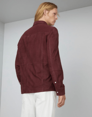 Brunello Cucinelli Leather Shirt in Red Size US S / EU 44-46 / 1 - 2 Thumbnail