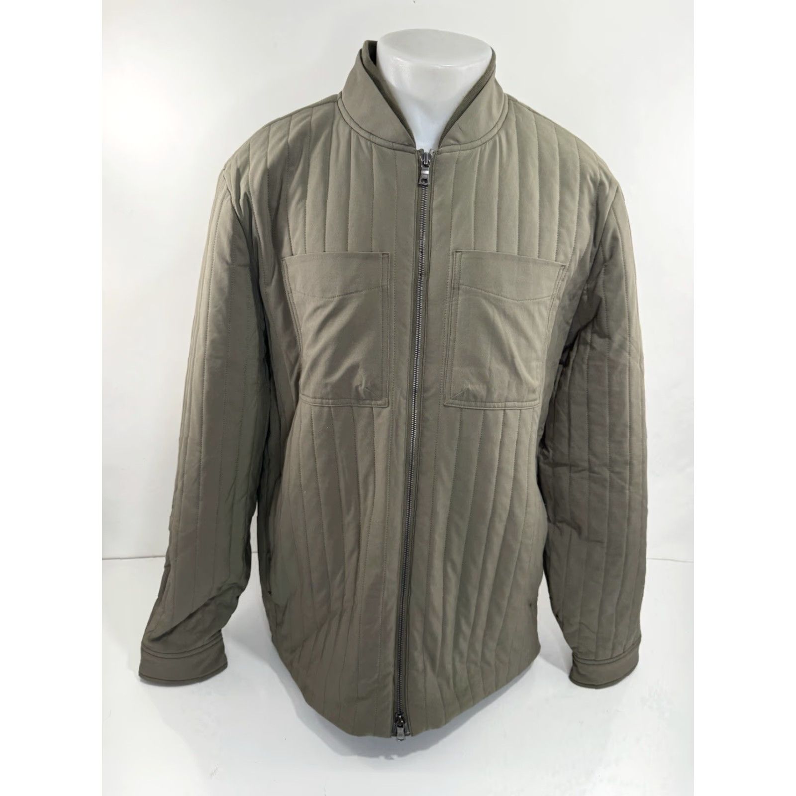 Rhone Rhone Quilted Full Zip Mens XXL Lined Jacket Olive - 2XL | MH Style, Regular Fit, Poly Blend | Mens Jacket US Standard Size 2XL Size US XXL / EU 58 / 5 - 2 Thumbnail