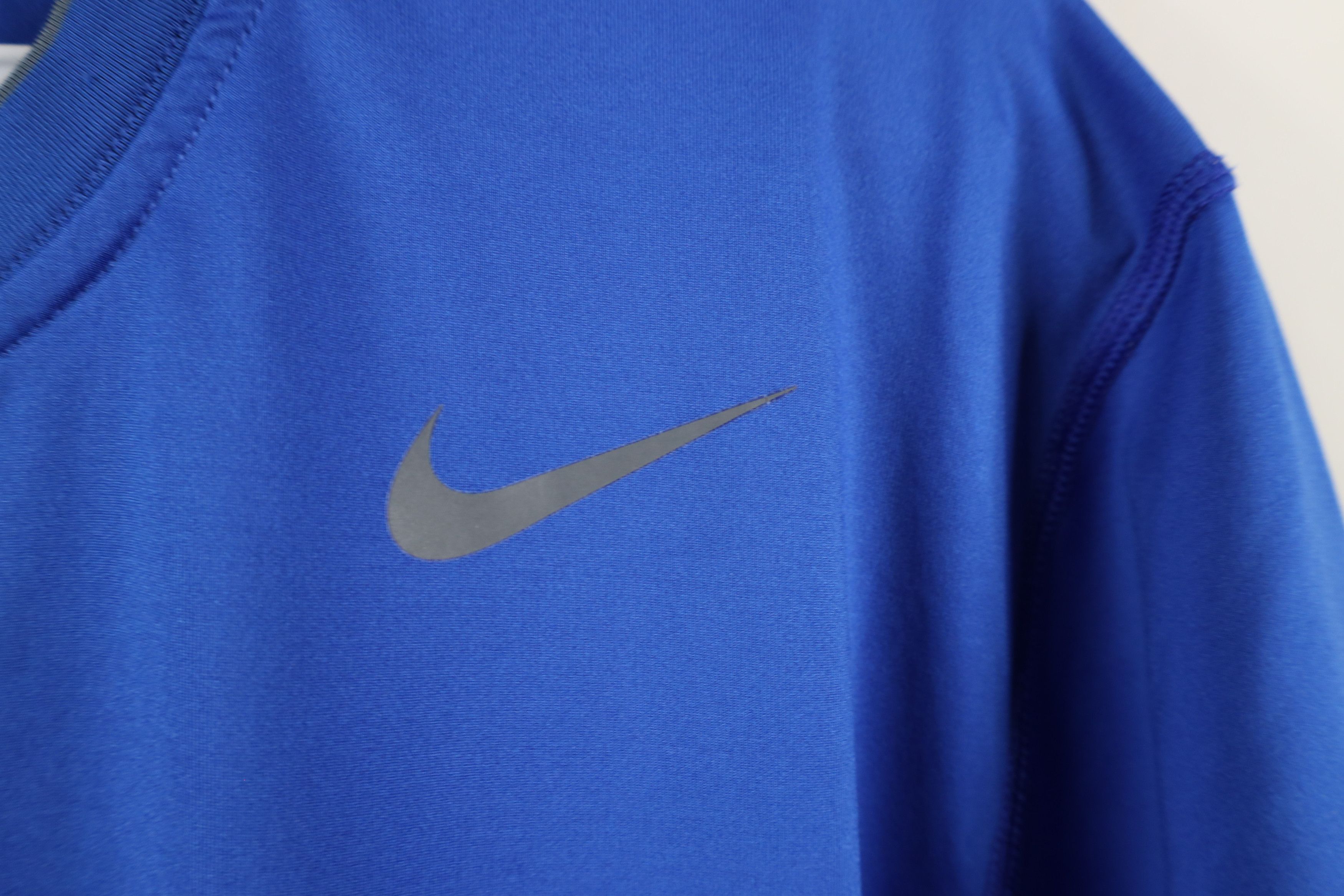 Nike × Vintage Nike Pro Combat Compression Gym Training T-Shirt Royal Blue Size US L / EU 52-54 / 3 - 4 Thumbnail