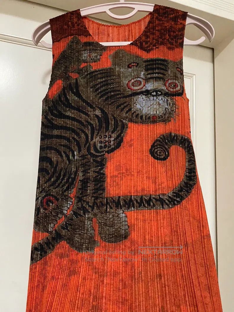Issey Miyake Issey Miyake Tiger Print Dress Size XL / US 12-14 / IT 48-50 - 2 Thumbnail
