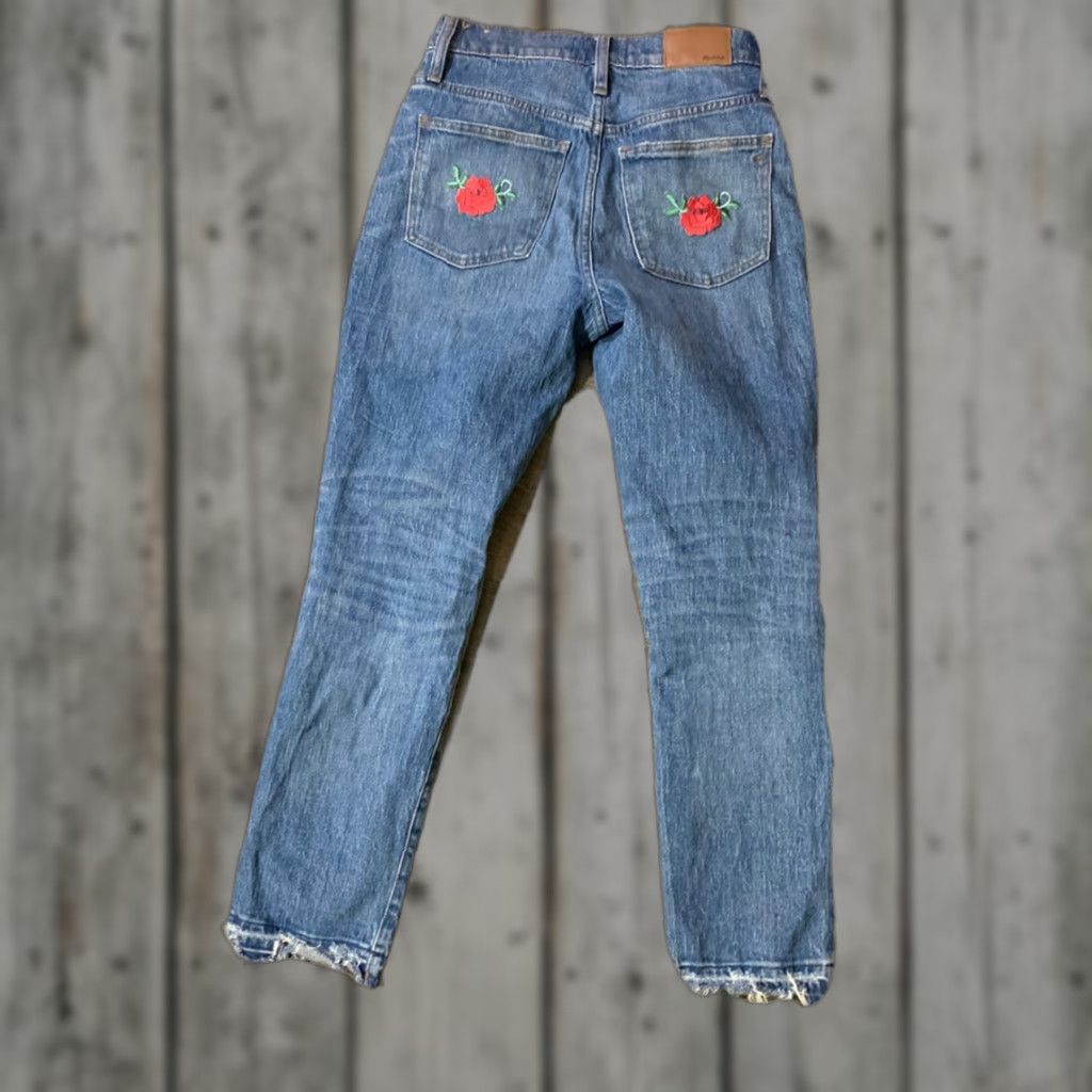 Madewell MADWELL Women's Slim Boyjean High Rise Jeans Blue Size 24 Size 42" / US 20 - 1 Thumbnail