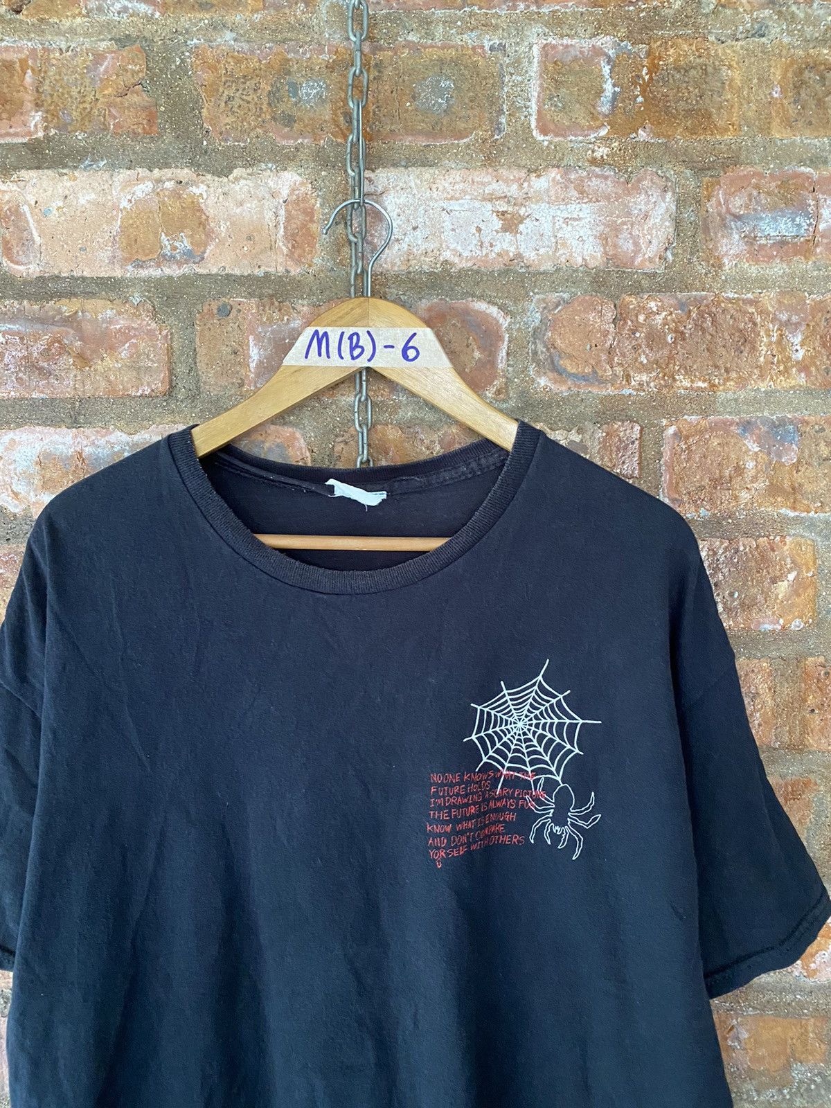Japanese Brand × Vintage 2000s Spider Web Japan Poem tee Size US L / EU 52-54 / 3 - 6 Thumbnail