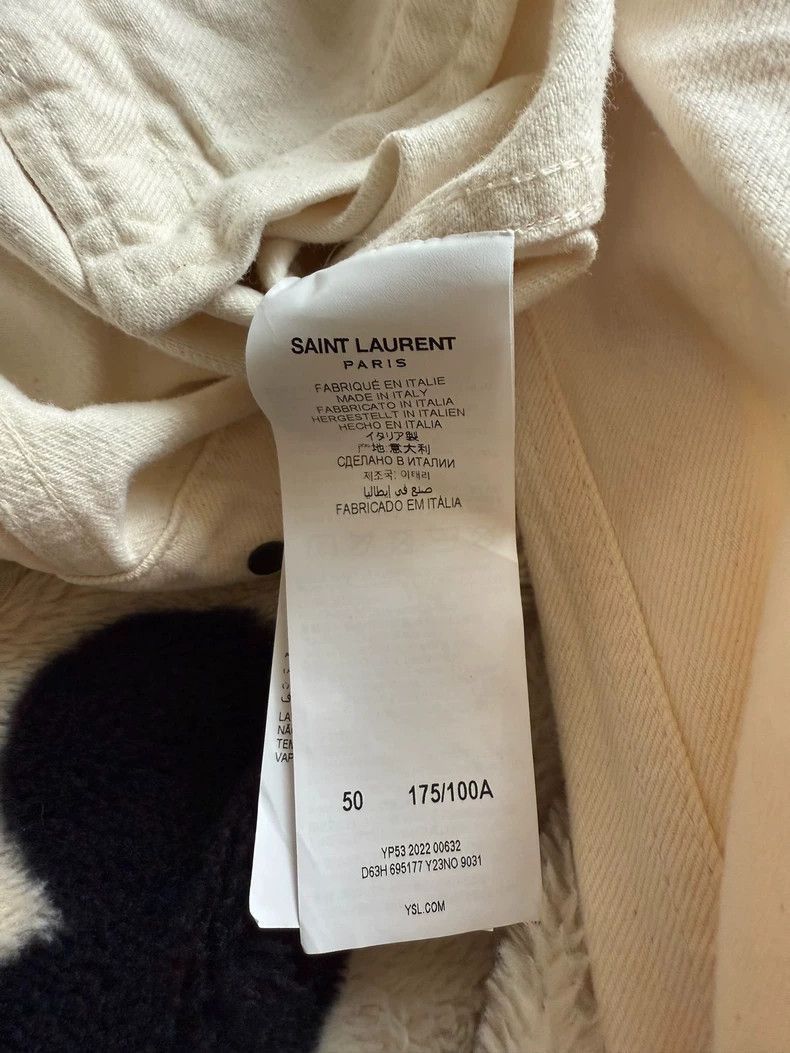 Saint Laurent Paris Saint Laurent Paris White denim jacket-2506 Size US L / EU 52-54 / 3 - 5 Thumbnail