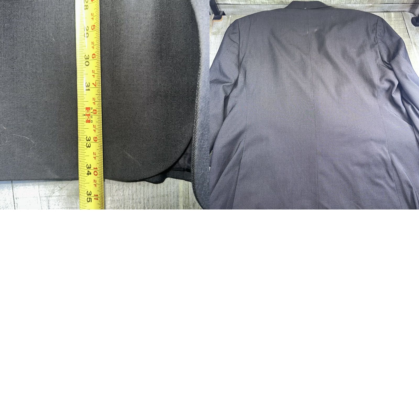 Vintage John Bartlett Men’s Suit Jacket 2 Piece Gray 48L Regular Statement Classic Fit Size 48R - 8 Thumbnail