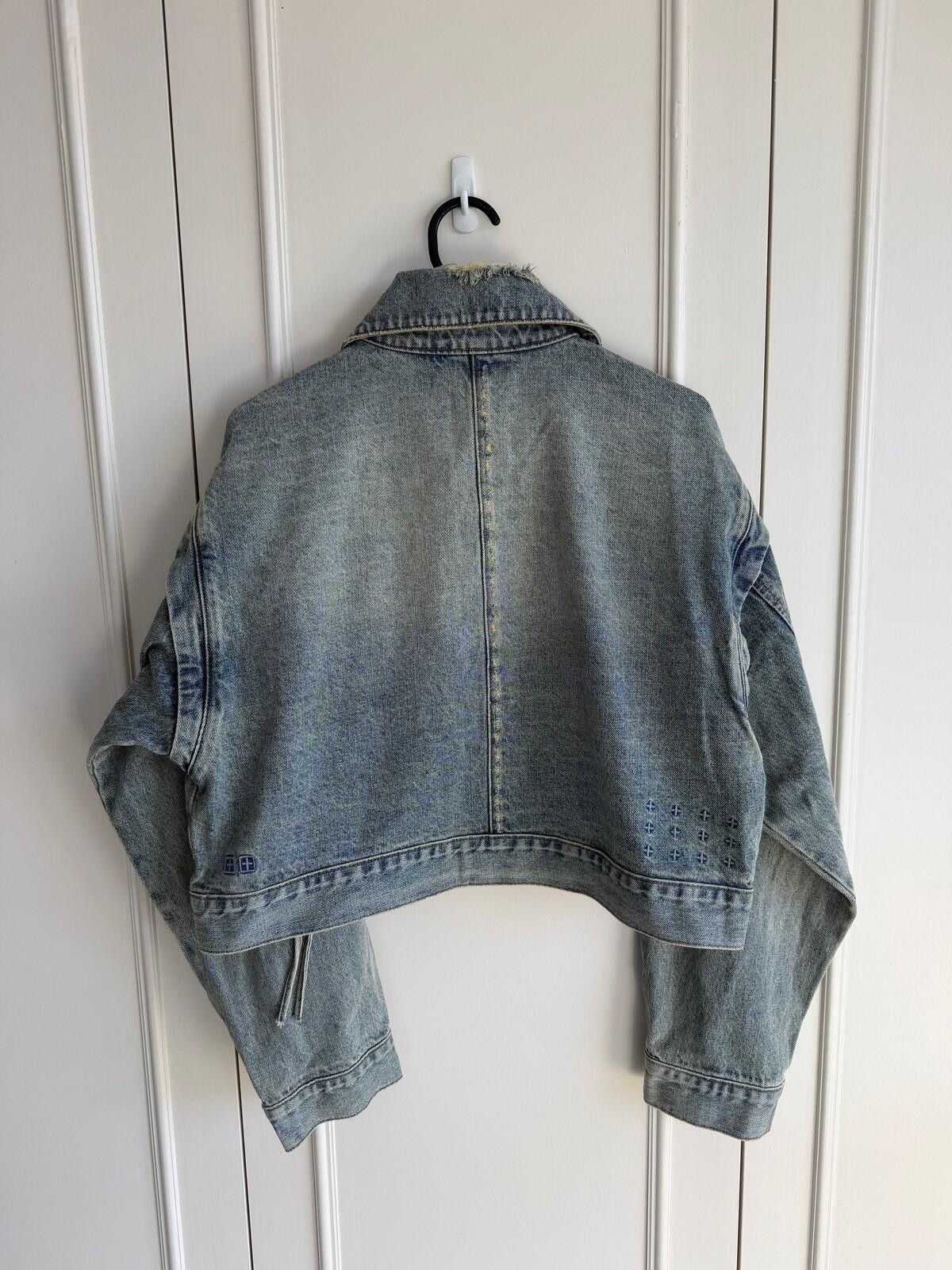 Ksubi new Ksubi womens blue campbell echoes denim Jacket small s Size S / US 4 / IT 40 - 6 Thumbnail