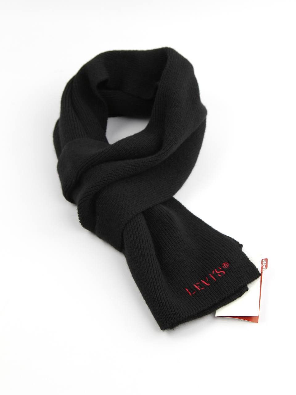 Levi's LEVI'S Knitted black scarf with wool Size ONE SIZE - 4 Thumbnail