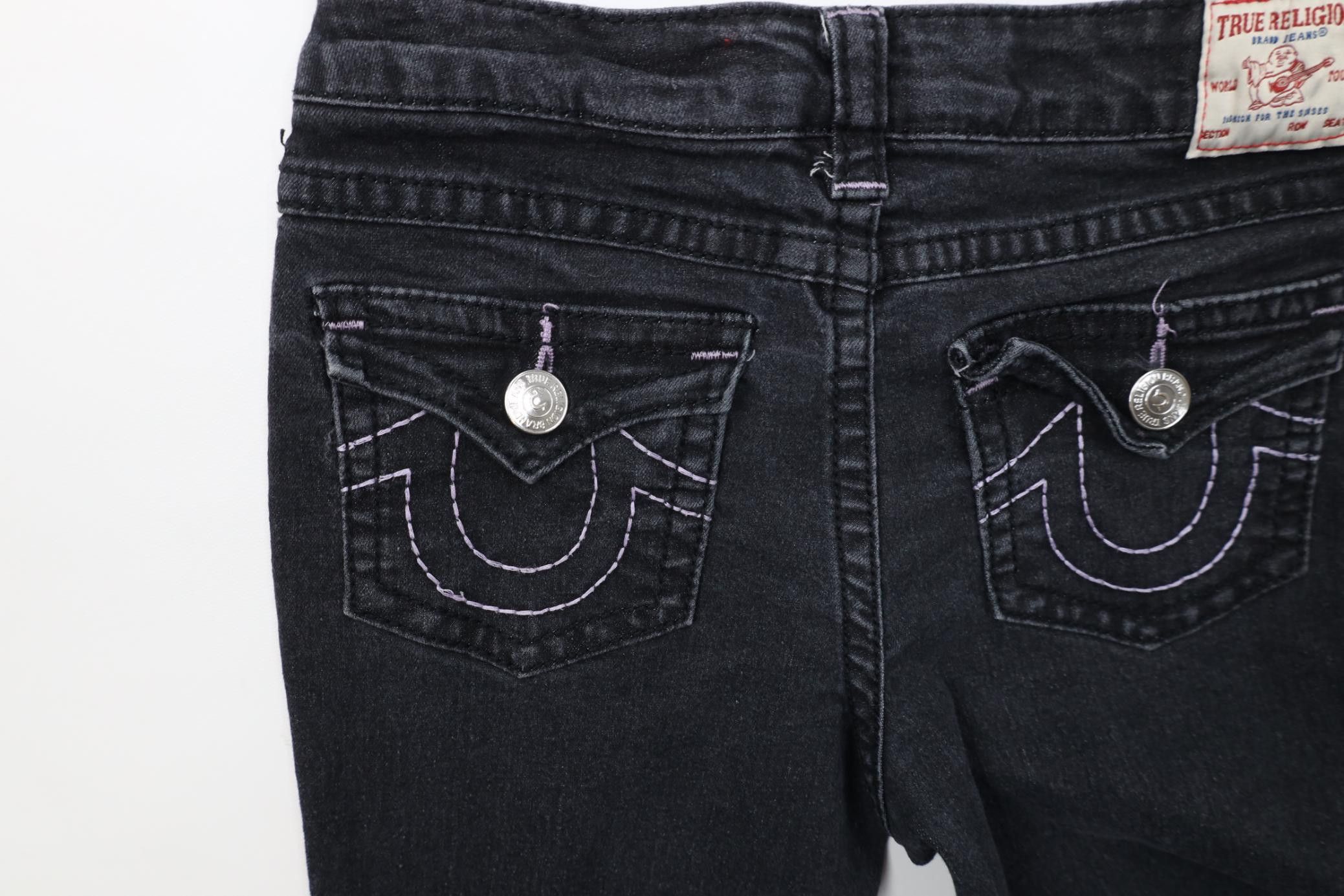 True Religion Vintage Y2K True Religion Halle Mid Rise Super Skinny Jeans Size 36" / US 14 / IT 50 - 14 Thumbnail