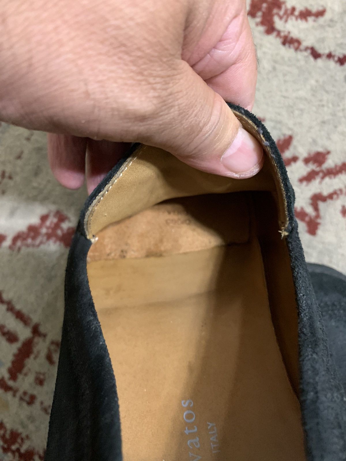 John Varvatos Brushed Suede Dress slip ons Size US 12 / EU 45 - 12 Thumbnail