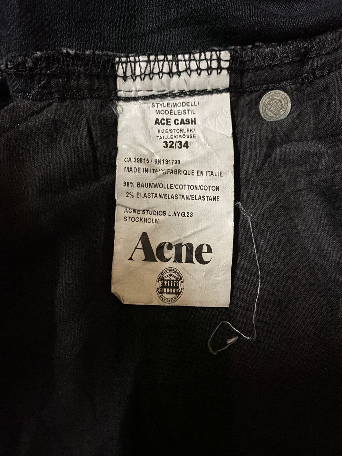 Acne Studios Acne Studios Super Black Jeans Size US 32 / EU 48 - 6 Thumbnail