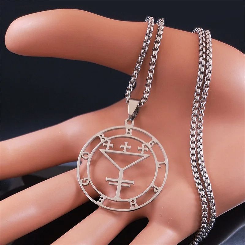 Jewelry Seal of BELPHEGOR Satan Pendant Necklace Emblem Talisman Size ONE SIZE - 3 Thumbnail