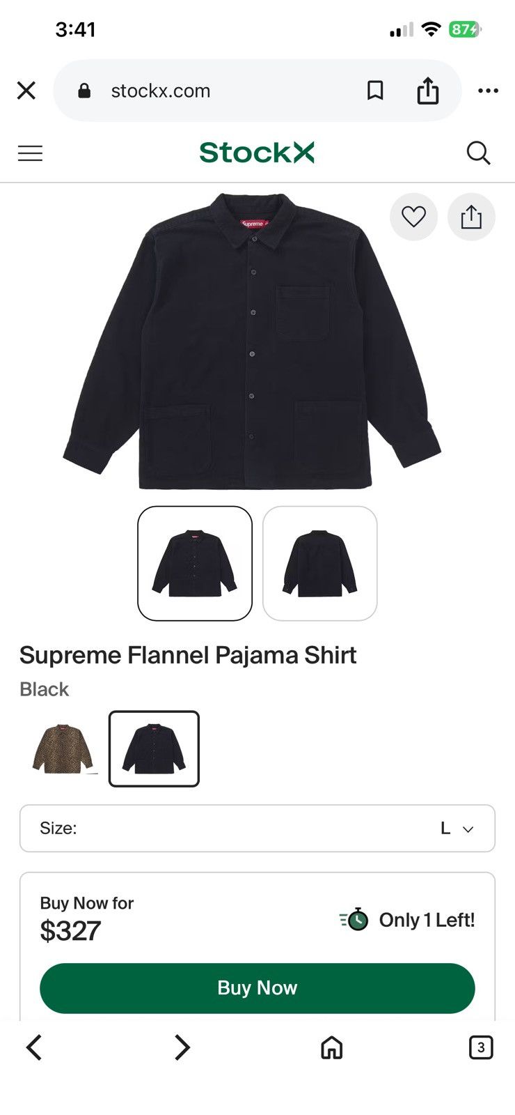 Supreme Flannel Pajama Shirt Size US L / EU 52-54 / 3 - 7 Thumbnail