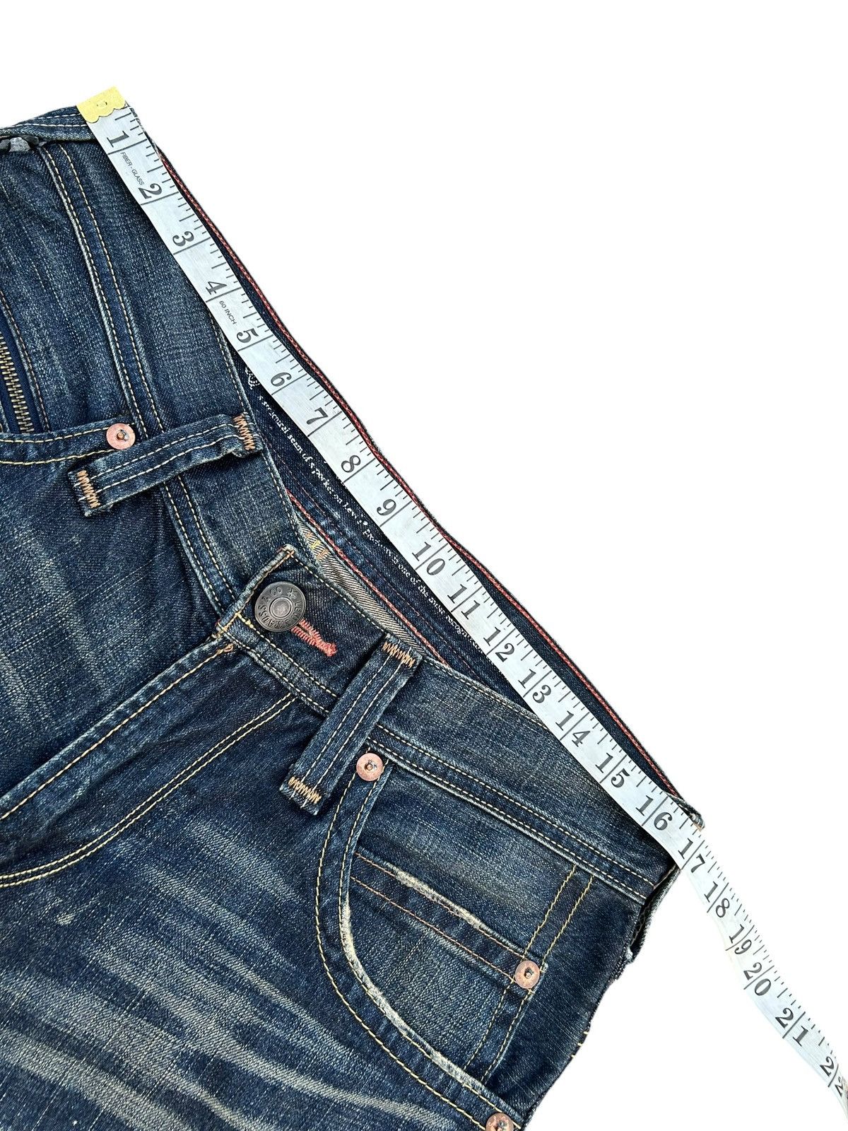 Kapital Flare Vintage Levis Hippies Style Distressed Denim Jeans Size US 34 / EU 50 - 17 Thumbnail