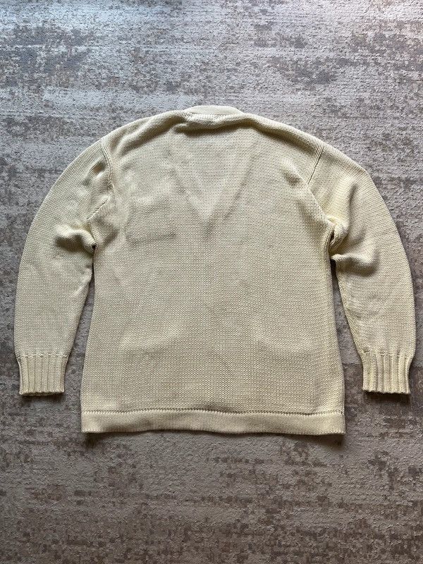 Polo Ralph Lauren OG Polo Ralph Lauren White UNI Cardigan Cream 1990’s Sz L Size US L / EU 52-54 / 3 - 11 Thumbnail