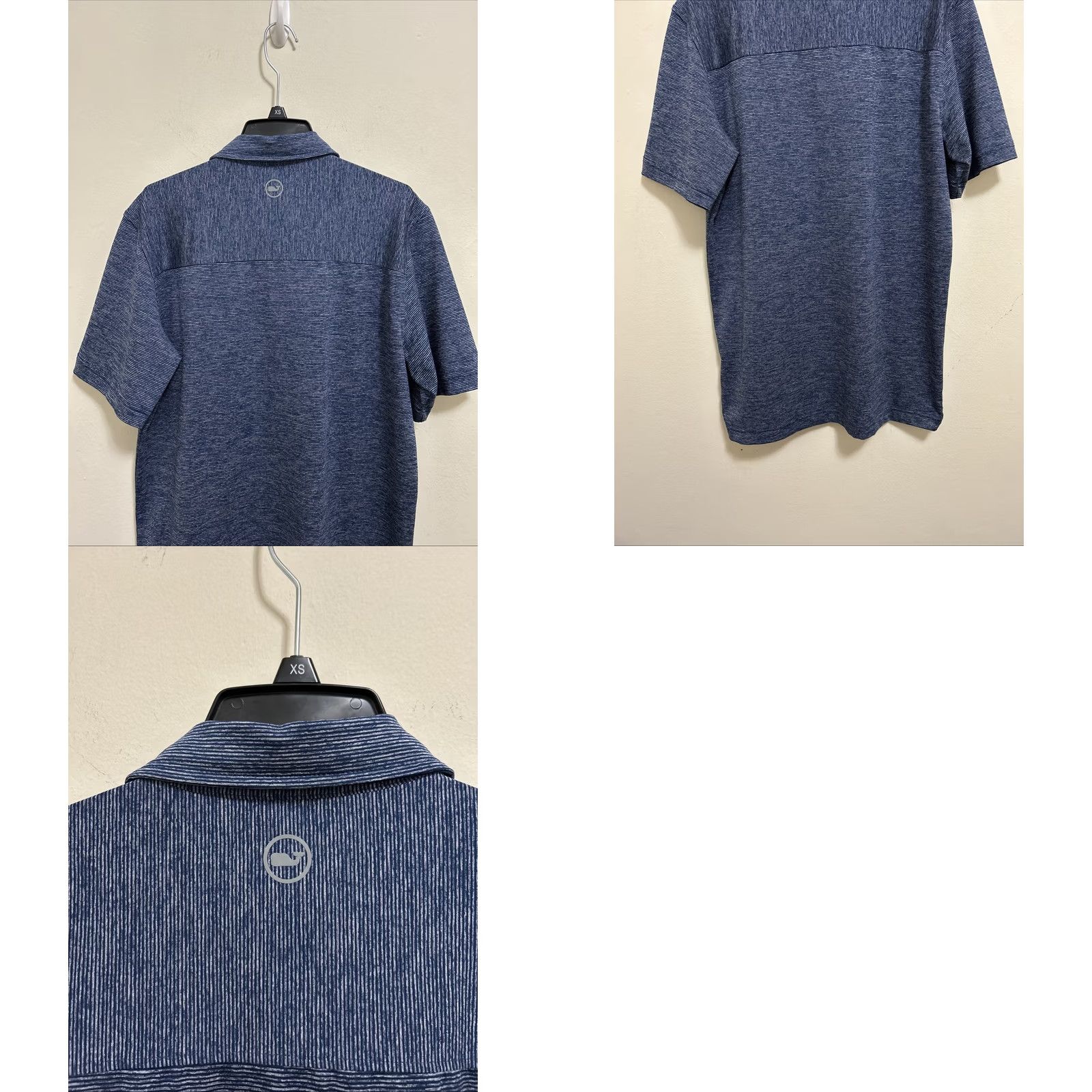 Vineyard Vines VINEYARD VINES Polo Shirt Men Small Blue Striped Short Sleeve Golf Performance Casual Activewear Size US S / EU 44-46 / 1 - 8 Thumbnail