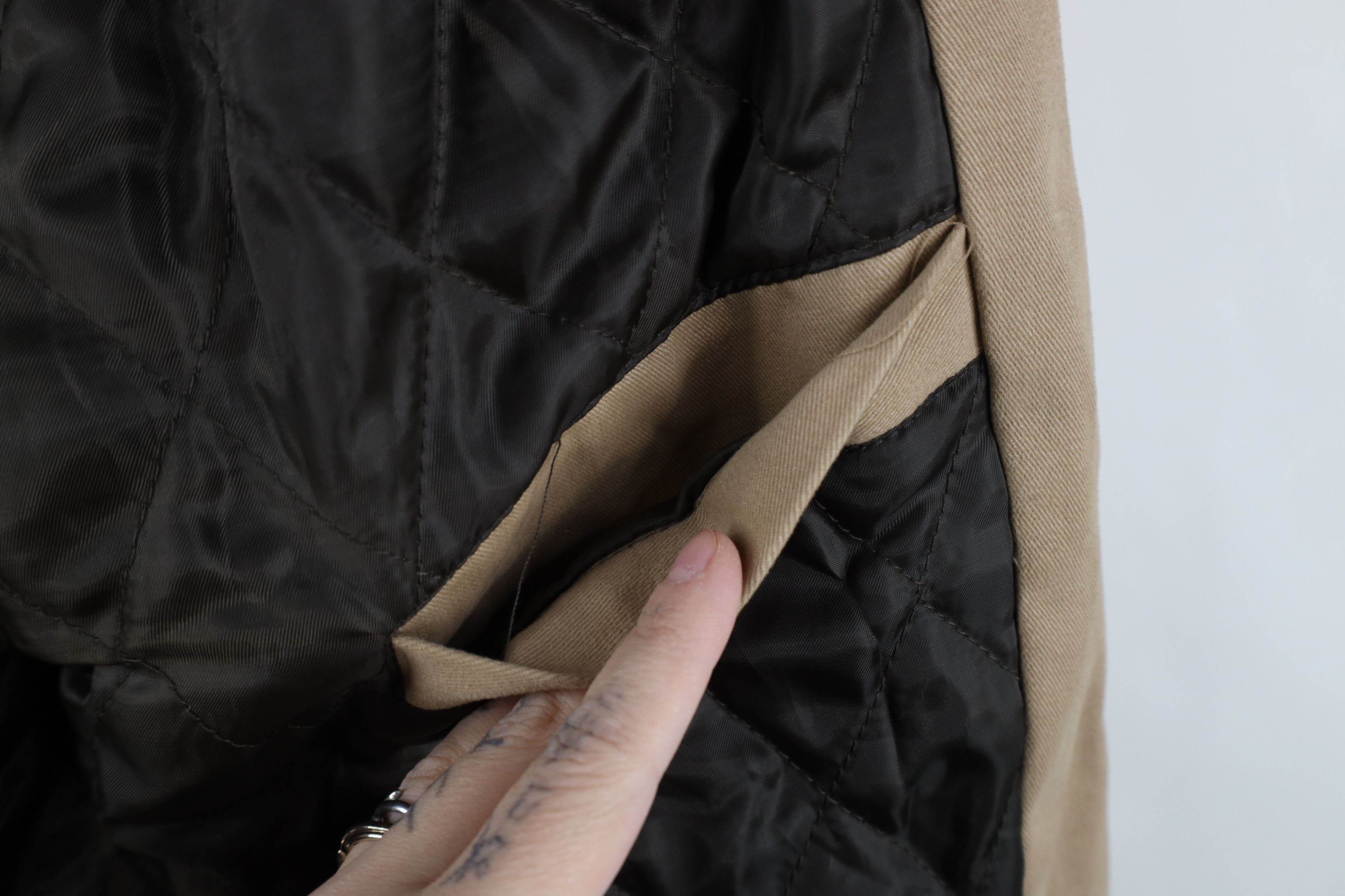 Vintage Vintage 90s Y2K Streetwear Suede Leather Collar Chore Jacket Size US L / EU 52-54 / 3 - 11 Thumbnail