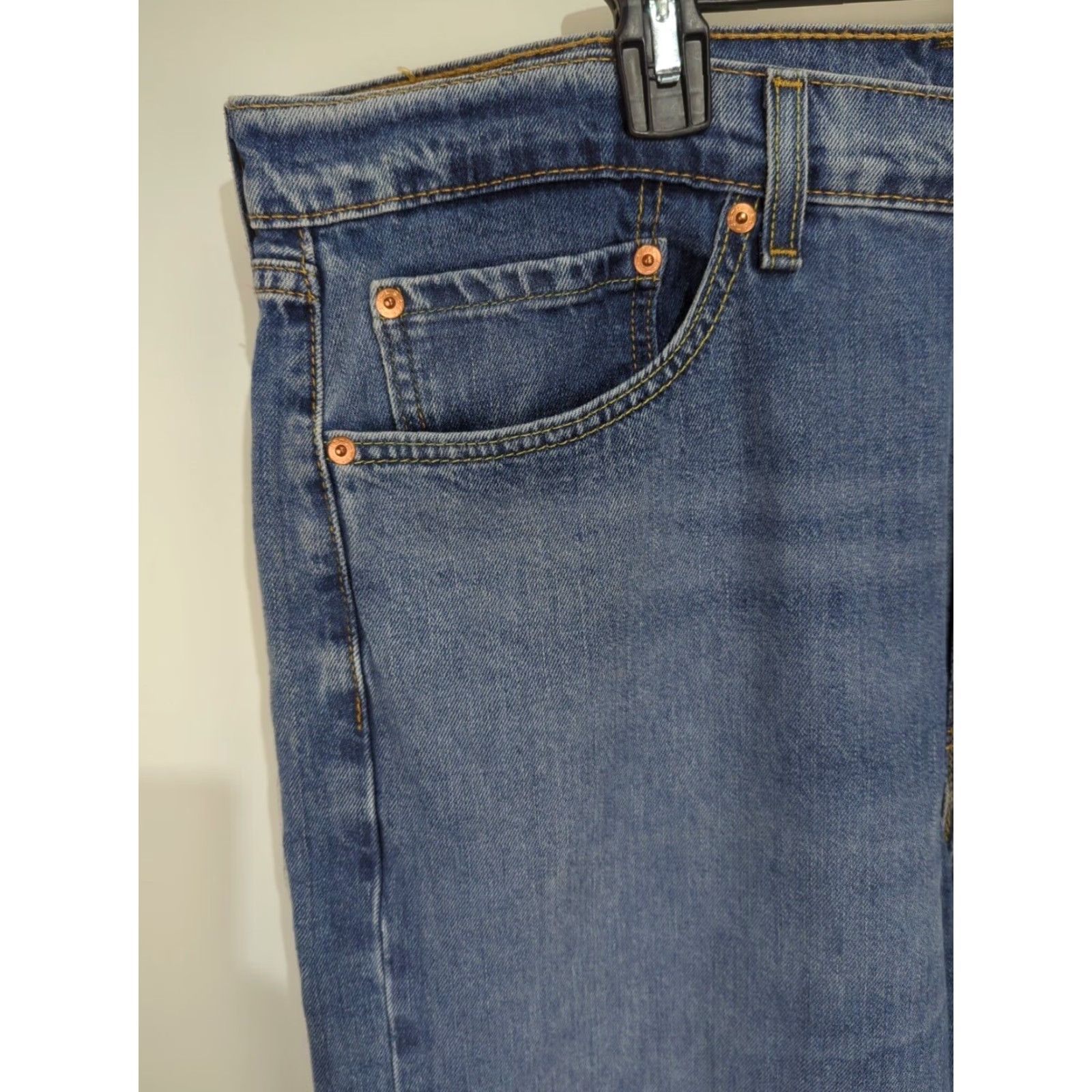 Levi's Levis 505 Flex Stretch Regular Fit Jeans Straight Leg Medium Wash 38x30 New NWT Size US 38 / EU 54 - 3 Thumbnail