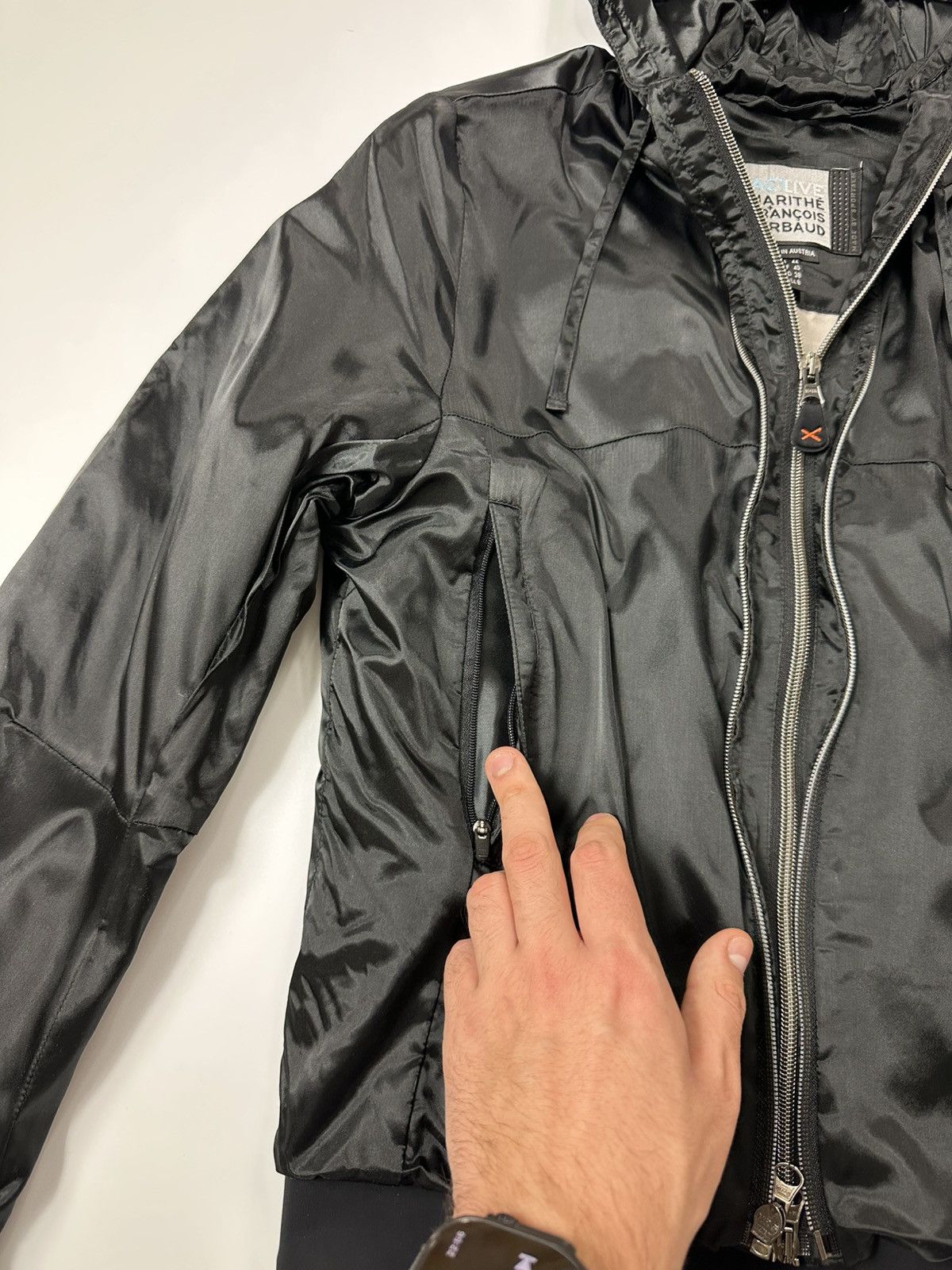 Marithe + Francois Girbaud Marithe Francois Girbaud Jacket Hooded Black Size M / US 6-8 / IT 42-44 - 14 Thumbnail