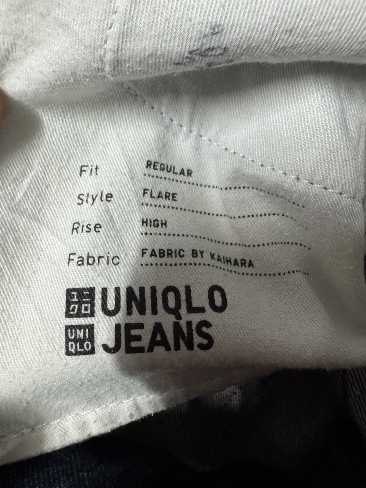 Undercover 💥Deadstock💥UNIQLO REGULAR FLARE HIGH RISE FABRIC BY KAIHARA Size US 28 / EU 44 - 8 Thumbnail