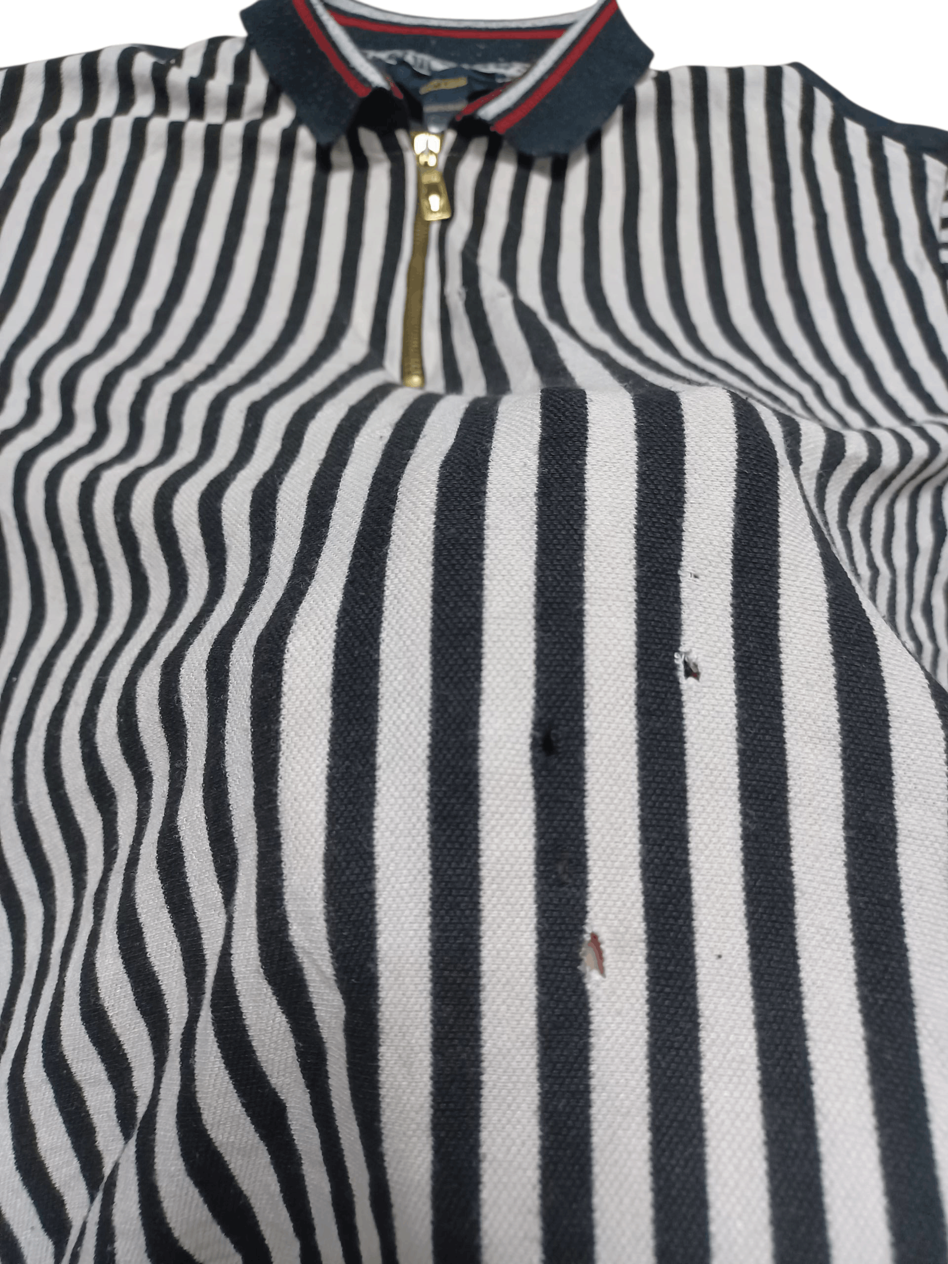 Cavalli Class CAVALLI CLASS DISTRESSED VINTAGE LUXURY POLO SHIRT DESIGNER Size US XXL / EU 58 / 5 - 2 Thumbnail