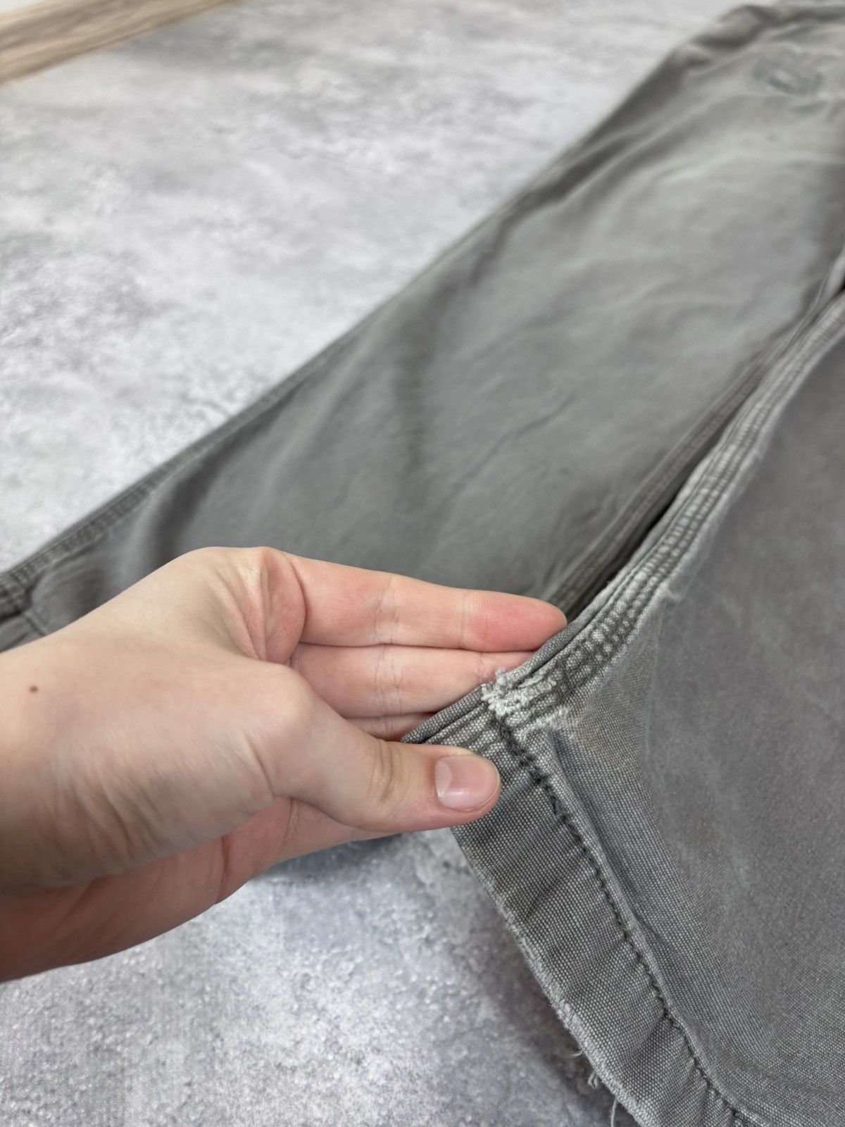 Carhartt Carhartt Men’s Grey Pants Jeans Relaxed Fit USA Workwear Size US 40 / EU 56 - 11 Thumbnail