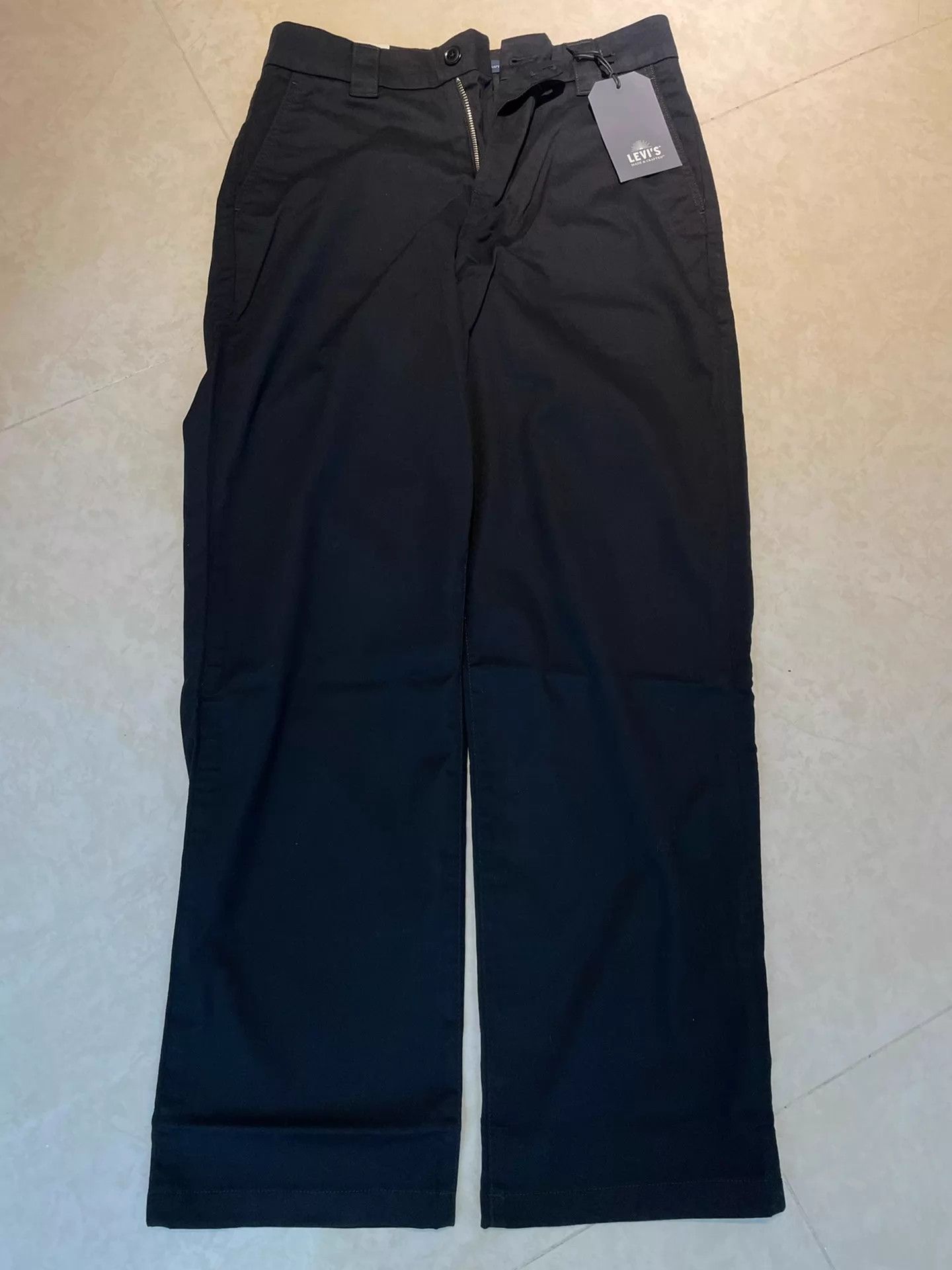 Levi's Levi's Black Baggy Wide-Leg Pants Size US 30 / EU 46 - 2 Thumbnail