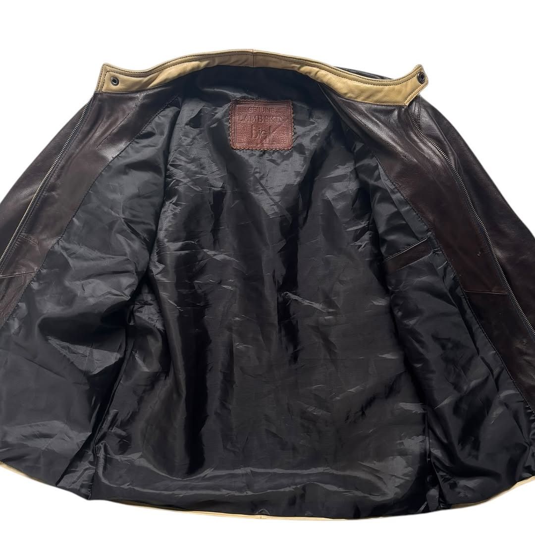 Genuine Leather × Vintage Vintage Biker Leather Jacket Size US M / EU 48-50 / 2 - 3 Thumbnail